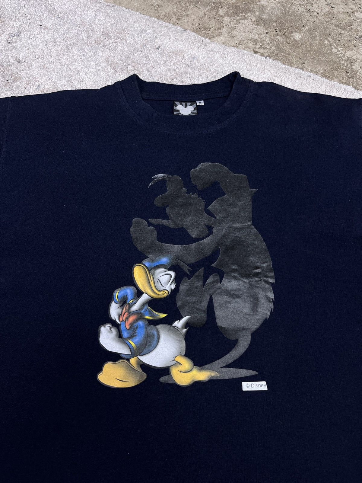 Disney 2000s DISNEY DONALD DUCK ANGRY SHADOW TEE Size US M / EU 48-50 / 2 - 2 Thumbnail