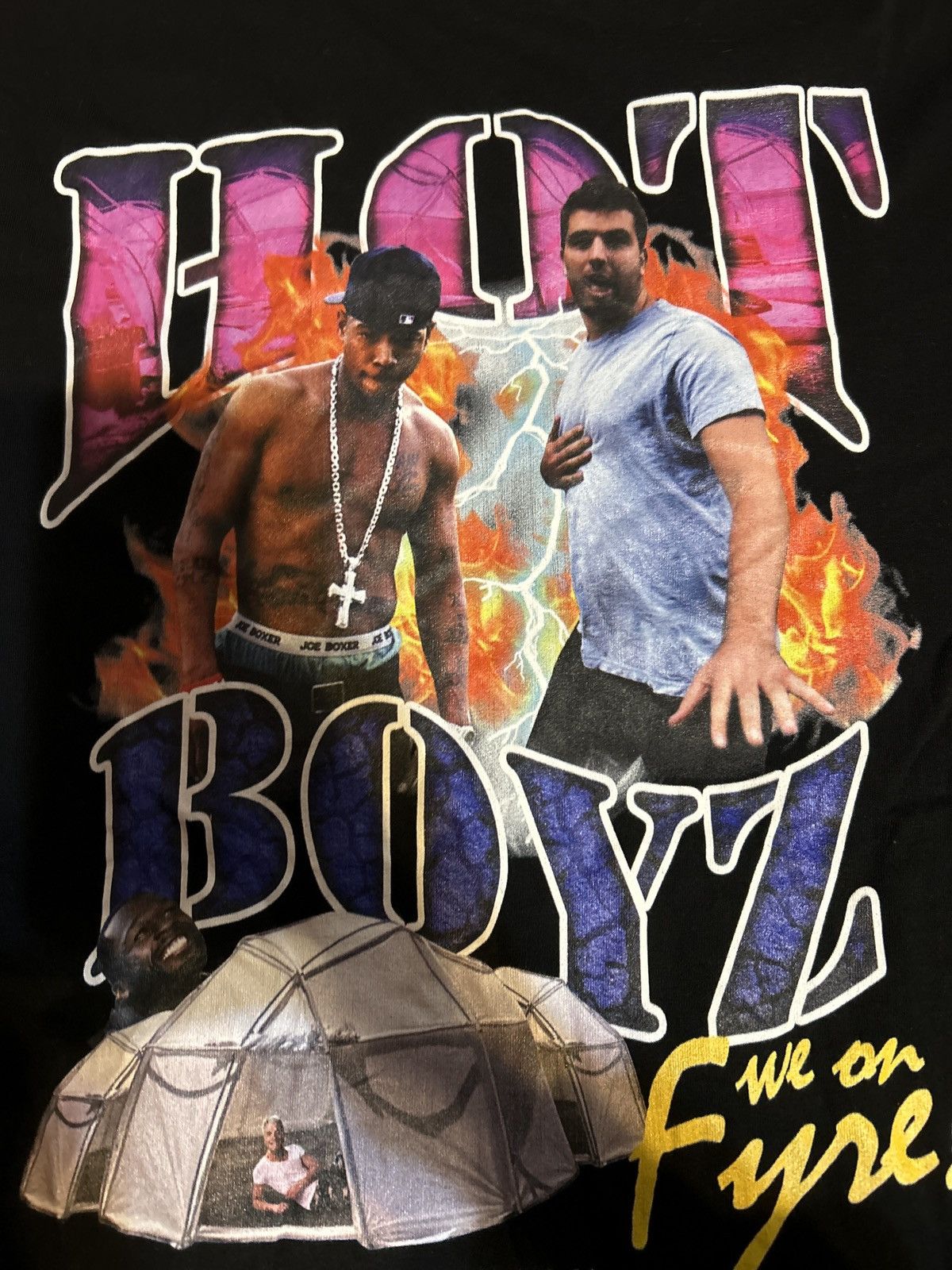 The Dirt Label Fyre Festival Hot Boyz T-shirt Size US L / EU 52-54 / 3 - 4 Thumbnail