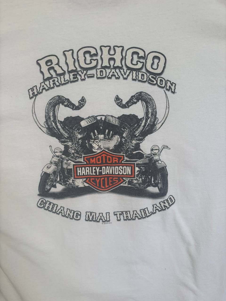 Harley Davidson Harley Davidson Motor Cycles XL White T Shirt Size US XL / EU 56 / 4 - 2 Thumbnail