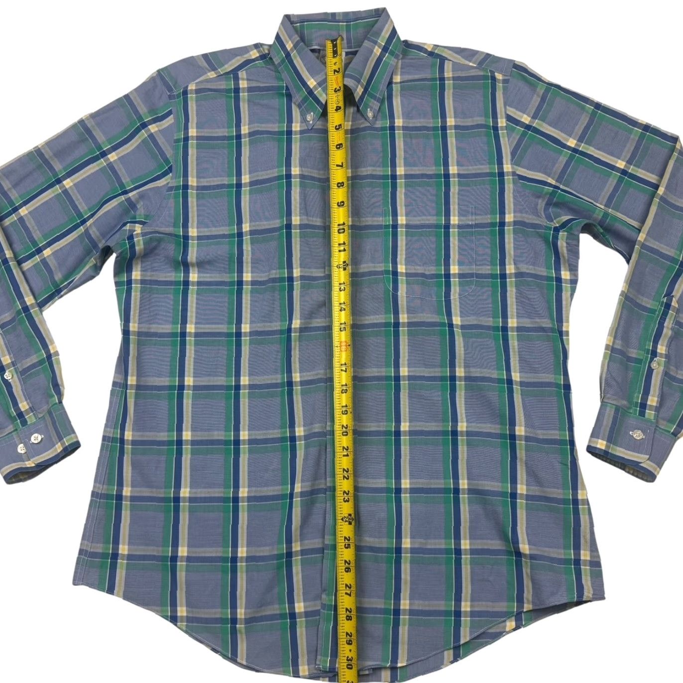 Brooks Brothers Brooks Brothers Men's Regent Cotton Non-Iron L/S Button Shirt Blue Large Size US L / EU 52-54 / 3 - 4 Thumbnail