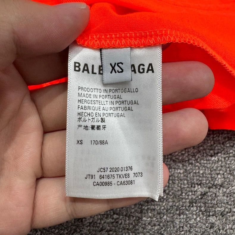Balenciaga Balenciaga Orange Print Short Sleeve TShirt-2505 Size US XS / EU 42 / 0 - 5 Thumbnail