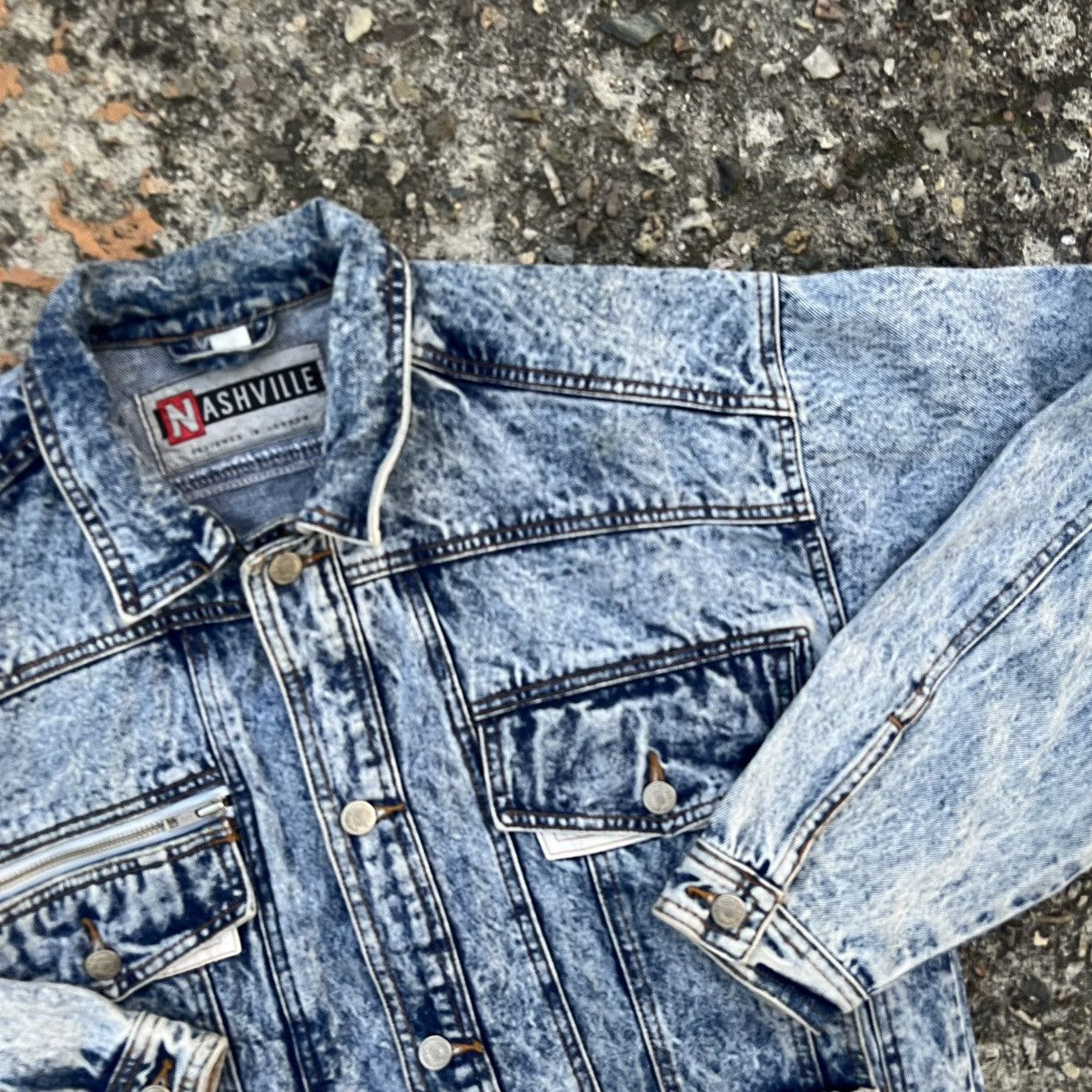 Japanese Brand × Vintage American vintage denim jacket bomber oversize y2k unisex Size US XL / EU 56 / 4 - 4 Thumbnail
