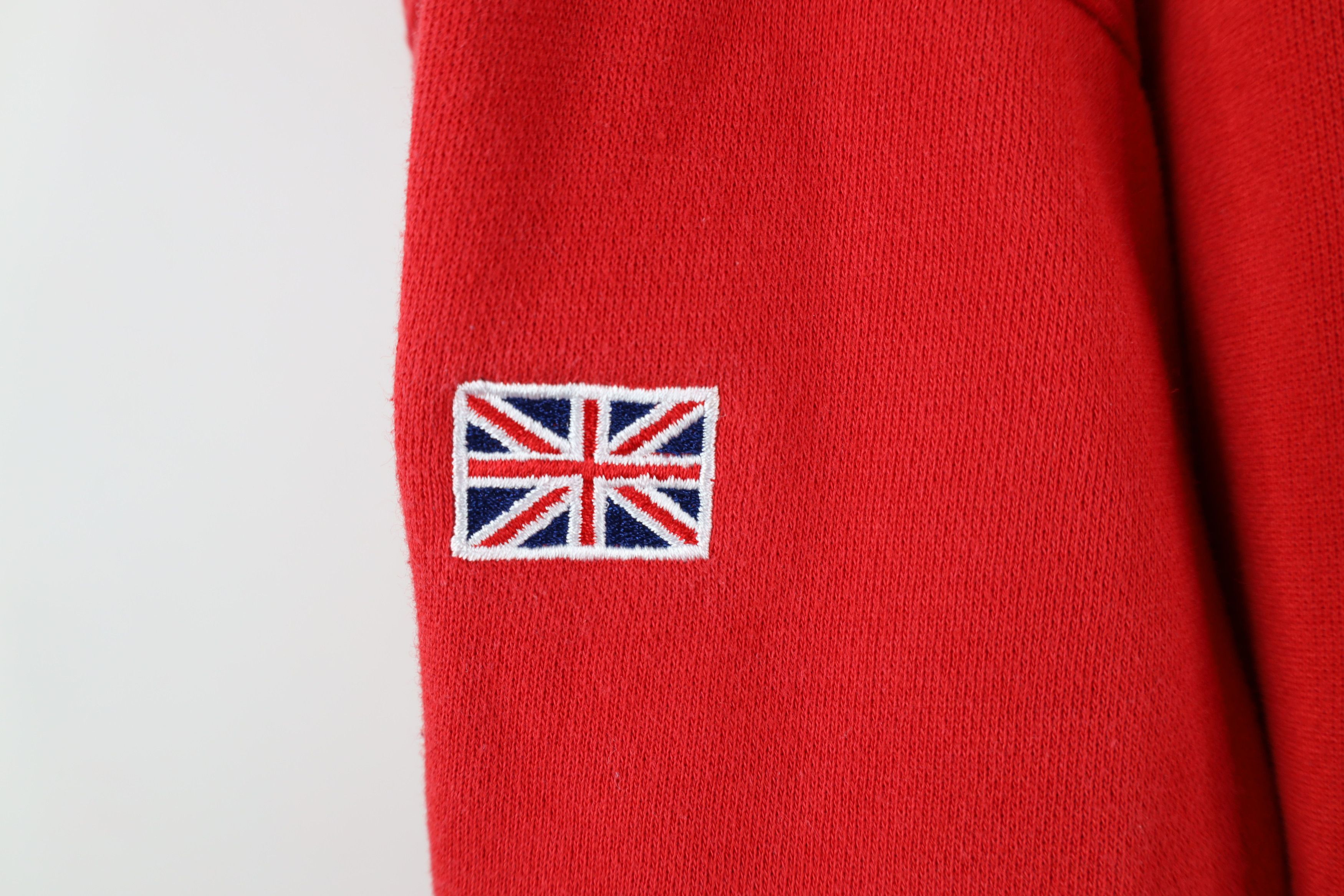 Harrods × Vintage Vintage 90s Harrods Spell Out London Crewneck Sweatshirt Red Size US XL / EU 56 / 4 - 4 Thumbnail
