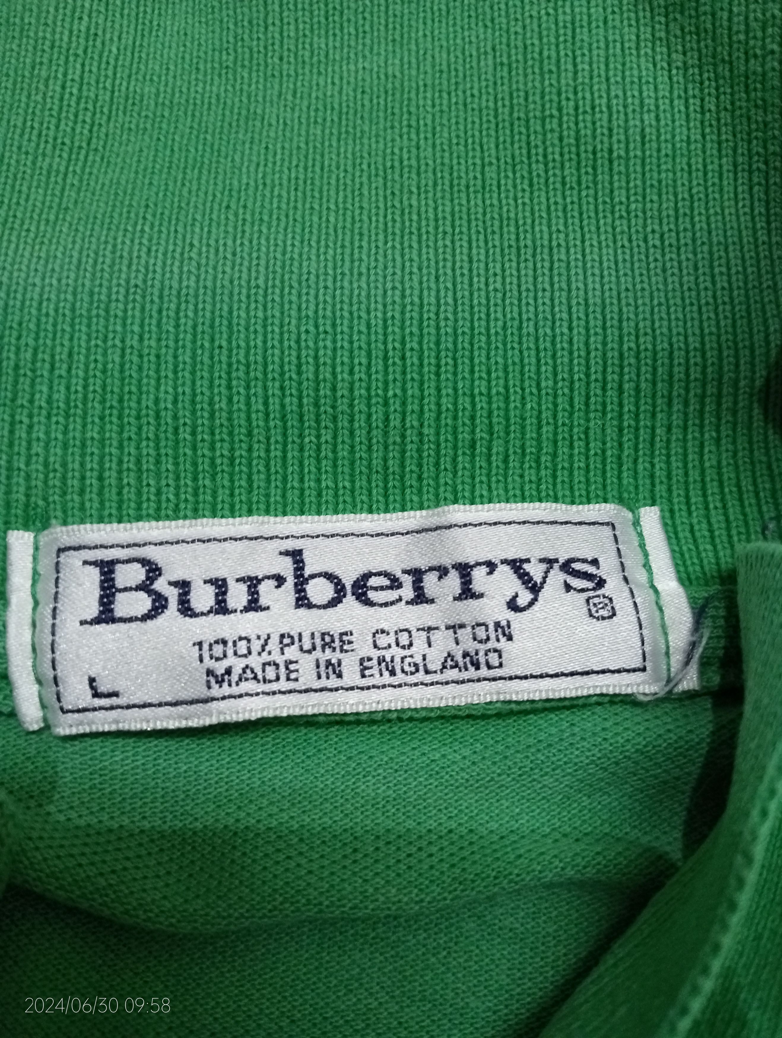 Burberry Vintage Burberry Polo Shirts Made in England Size US L / EU 52-54 / 3 - 4 Thumbnail