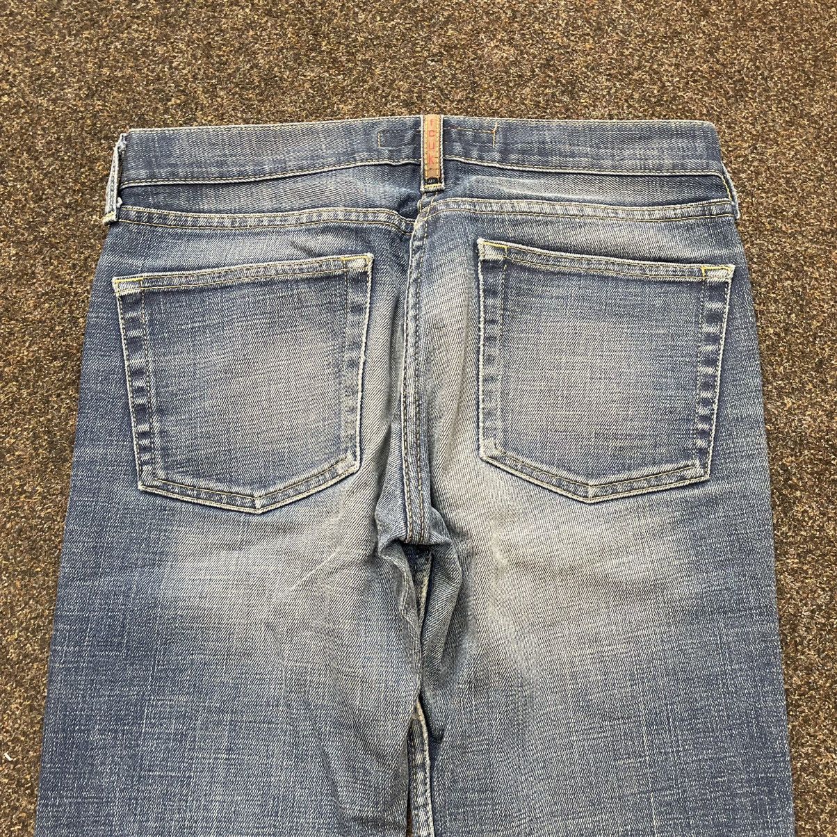 Vintage Y2K Baggy Bootcut Distressed Light Wash Jeans Streetwear Size 30" / US 8 / IT 44 - 3 Thumbnail