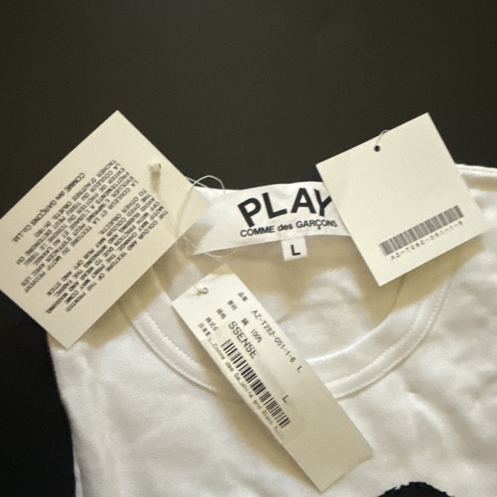 Comme des Garcons COMMEDES GARCONS CDG PLAY BLACK MULTI LOGO TEE AZ-T282-051-1 Size US L / EU 52-54 / 3 - 3 Thumbnail