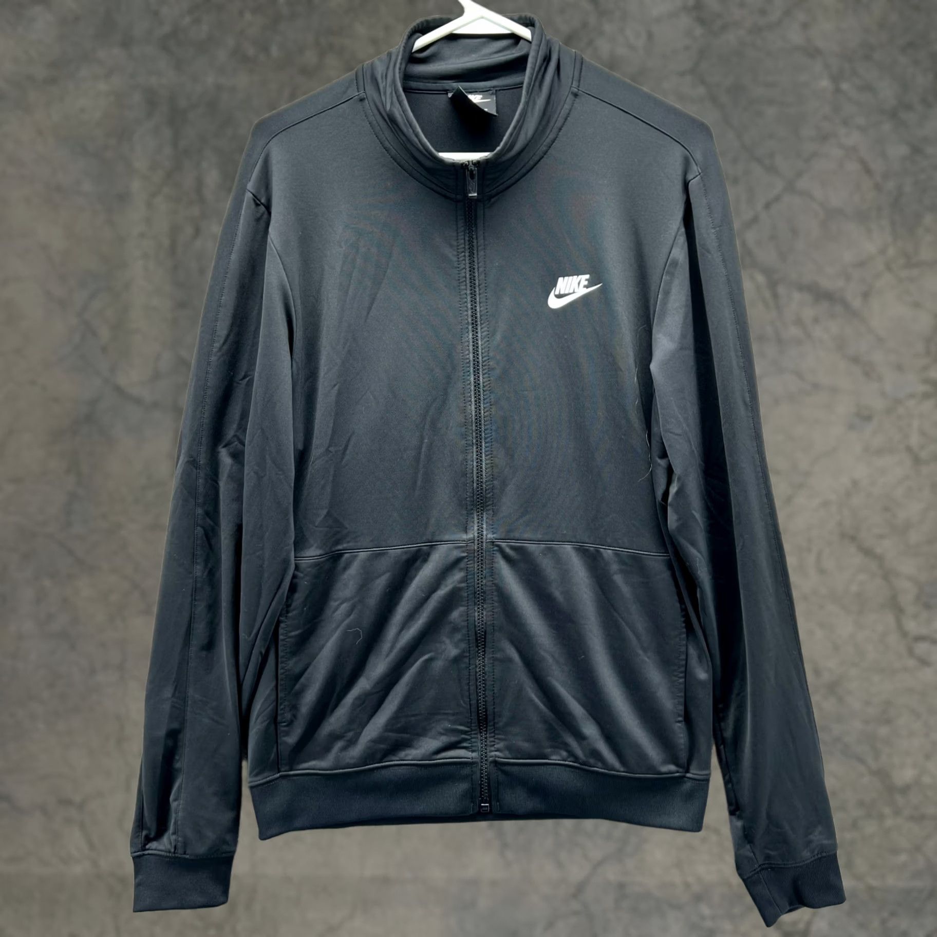 Nike Nike Sweatshirt Womens XL Black Full Zip Swoosh Logo Fleece Athletic Track Knit Size XL / US 12-14 / IT 48-50 - 1 Thumbnail