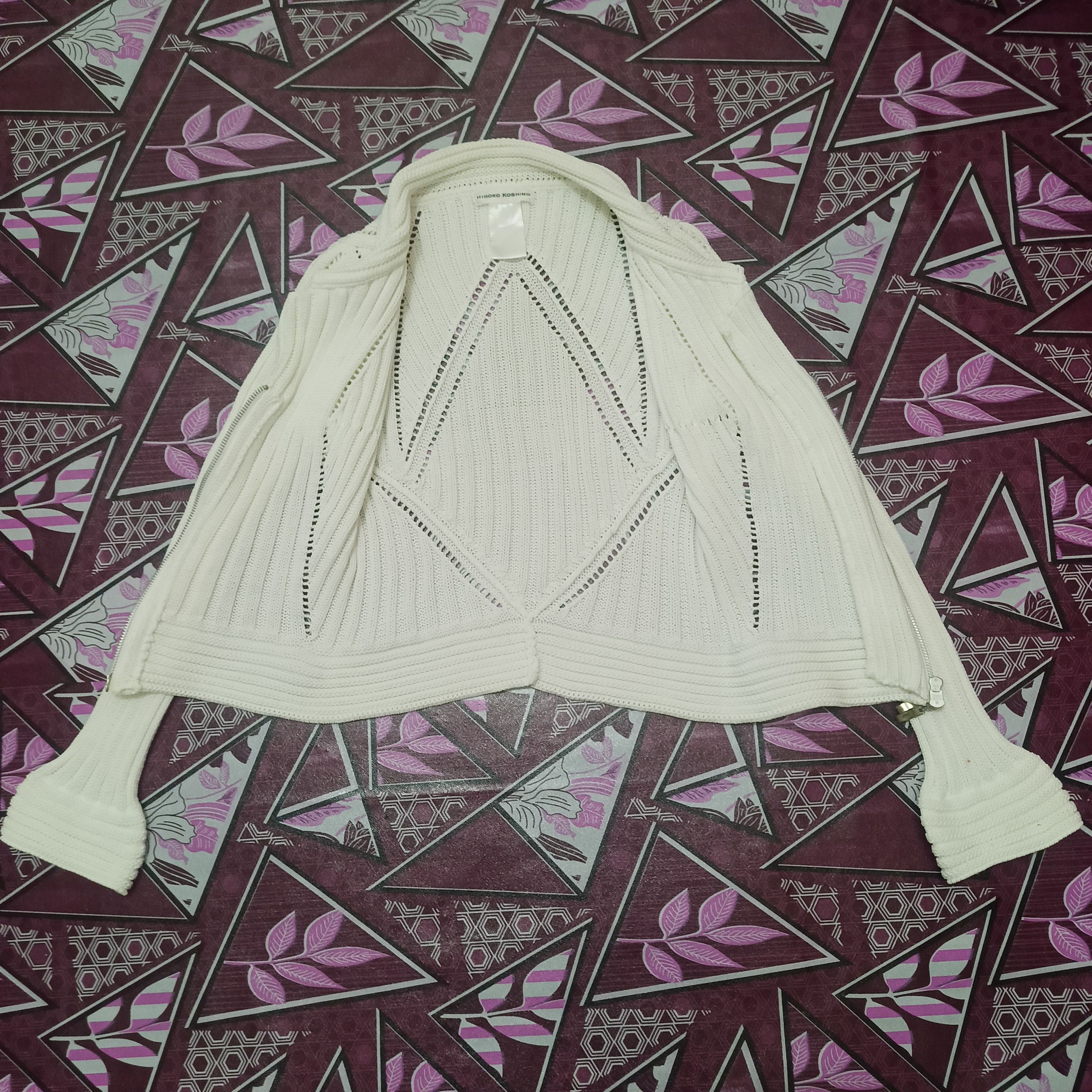 If Six Was Nine Rare Design Hiroko Koshino Mesh Jacket zipper Size XS / US 0-2 / IT 36-38 - 6 Thumbnail