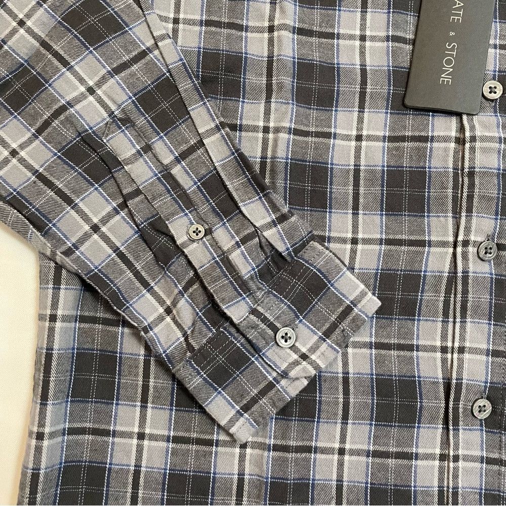 Slate & Stone NWT New Slate & Stone Plaid Flannel Button-Down Shirt Size Size US S / EU 44-46 / 1 - 5 Thumbnail