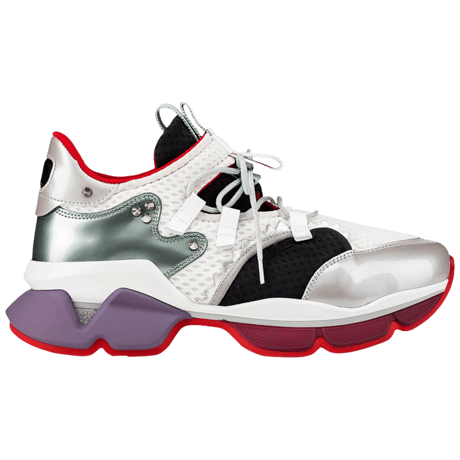 Christian Louboutin Christian Louboutin Mens Red-Runner Flat White Low Top Size US 10 / EU 43 - 1 Thumbnail