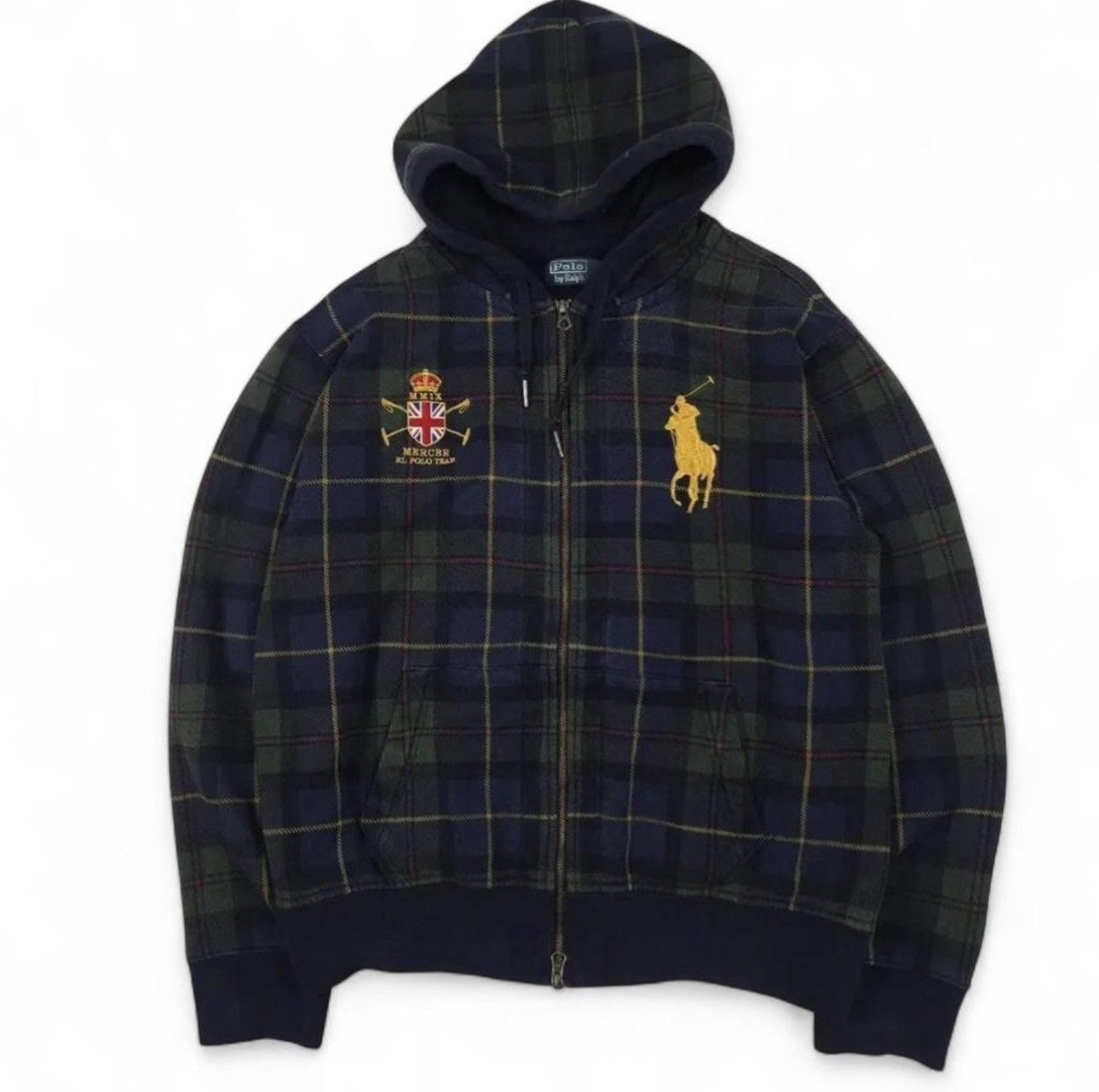 Polo Ralph Lauren Polo Ralph Lauren Plaid Mercer zip up hoodie Size US L / EU 52-54 / 3 - 2 Thumbnail