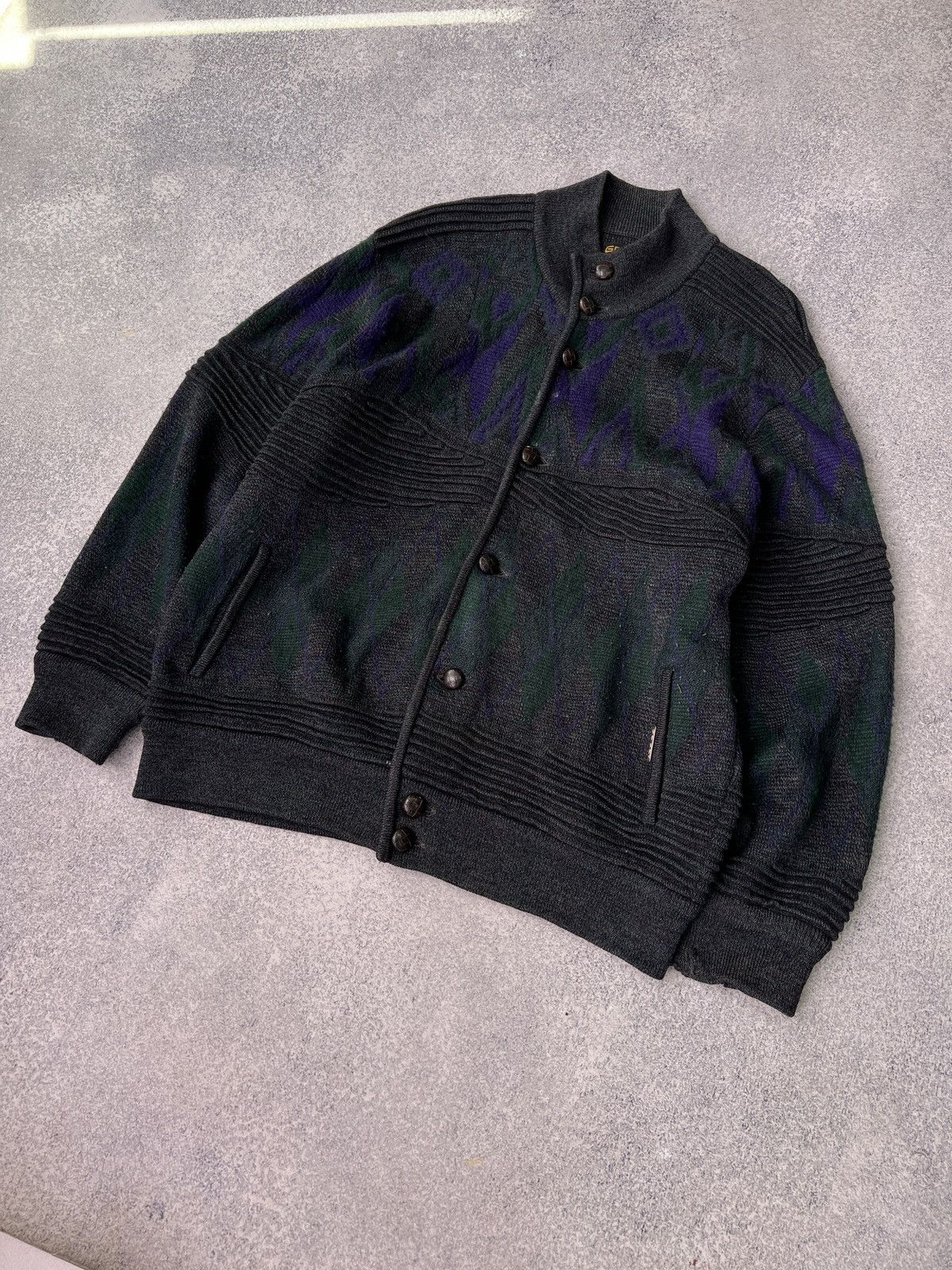 Designer × Vintage Vintage Geiger Austrian 100% Boiled Wool Cardigan Jacket Size US L / EU 52-54 / 3 - 4 Thumbnail