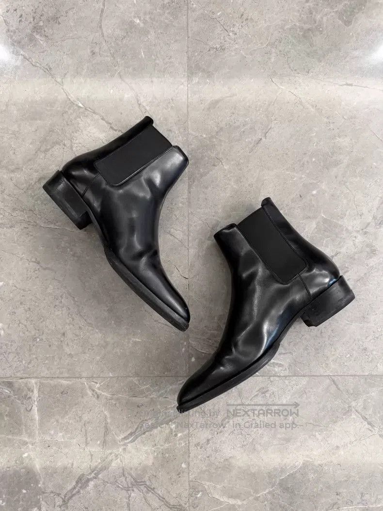 Saint Laurent Paris Saint Laurent Paris Glossy Leather Chelsea Boots Size US 7 / EU 40 - 2 Thumbnail