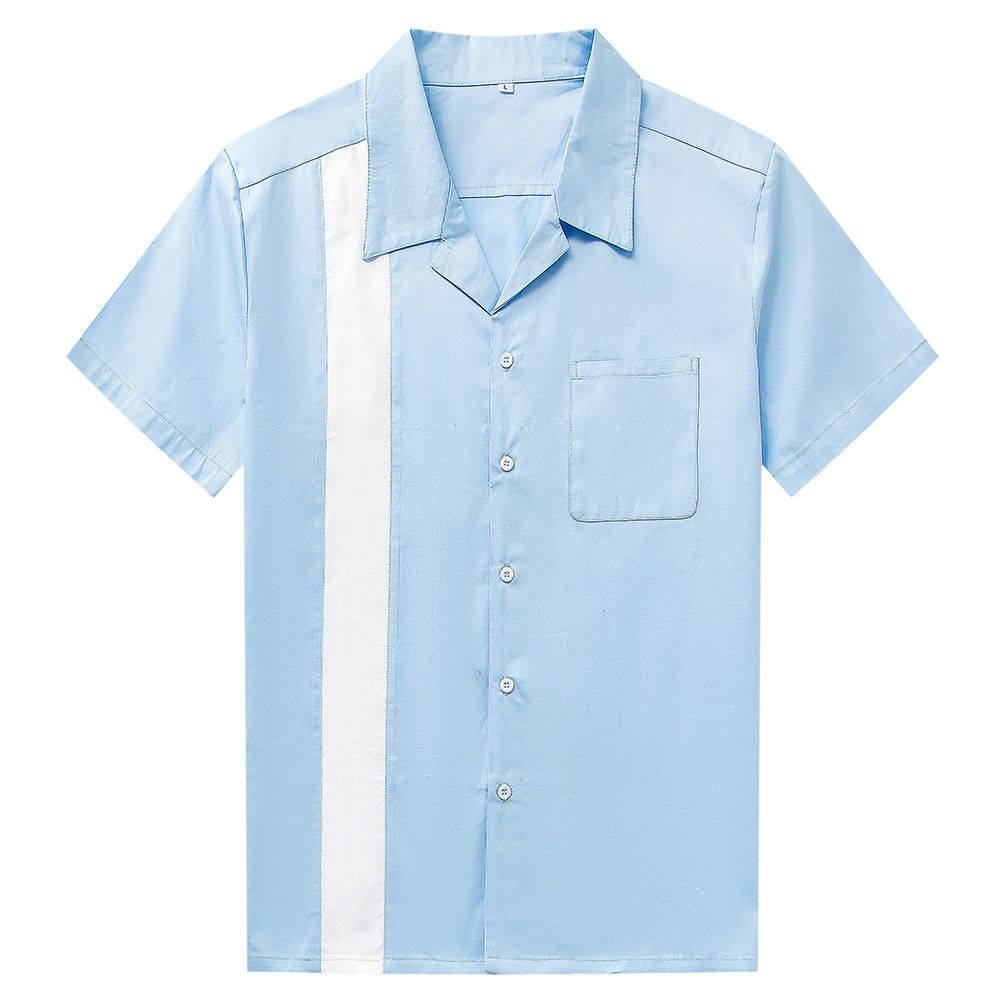 Other Blue&White Men's Bowling Vintage Shirts Size US L / EU 52-54 / 3 - 1 Thumbnail