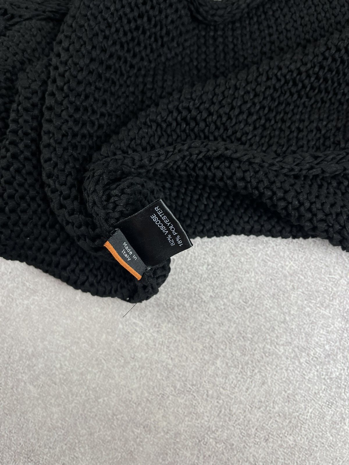 Designer Hebbeding Asymmetric Black Sweater Cardigan Size 3 Size L / US 10 / IT 46 - 9 Thumbnail