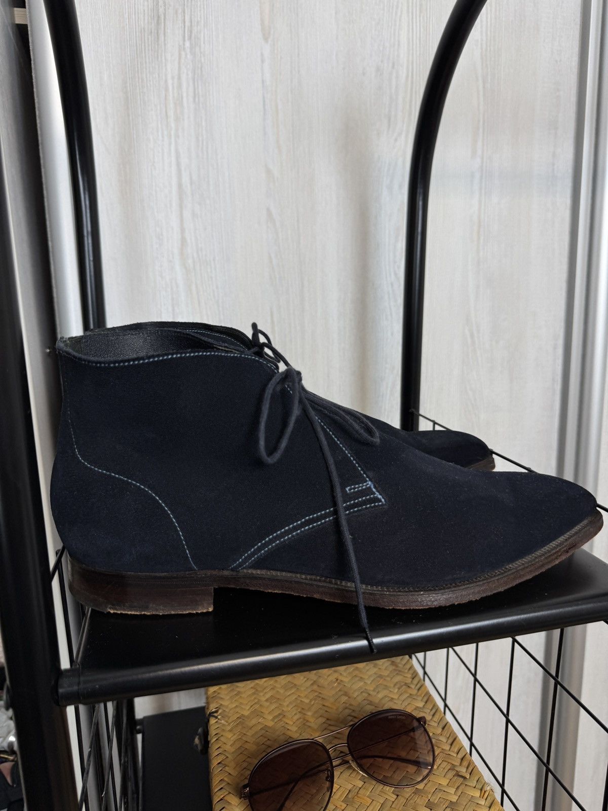 Crockett & Jones Crockett & Jones Milton Blue Suede Chukka Boots Shoes Men's Size US 10.5 / EU 43-44 - 4 Thumbnail