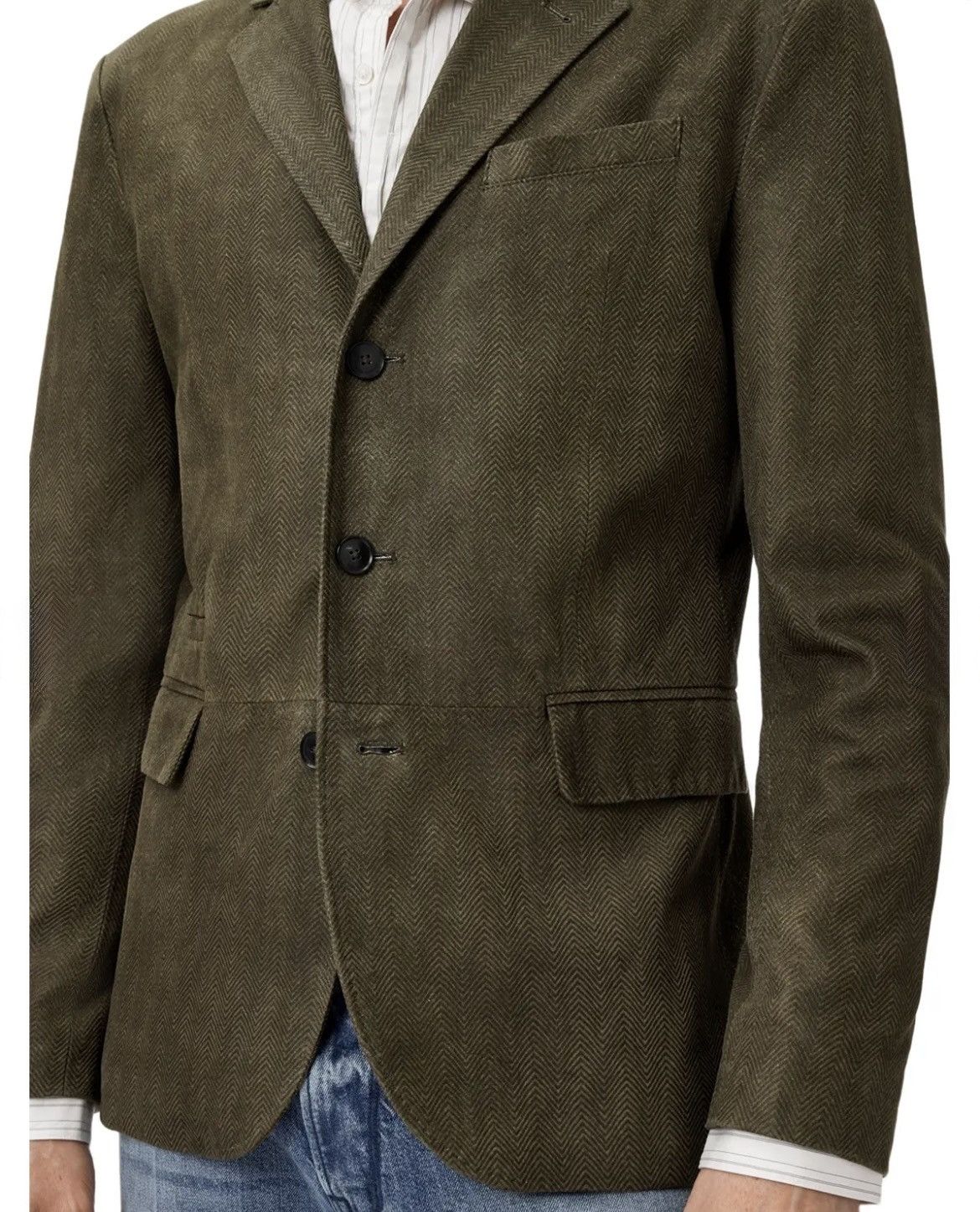 John Varvatos Rind Textured Leather Jacket Size EU 48 USA 38 Size US M / EU 48-50 / 2 - 5 Thumbnail