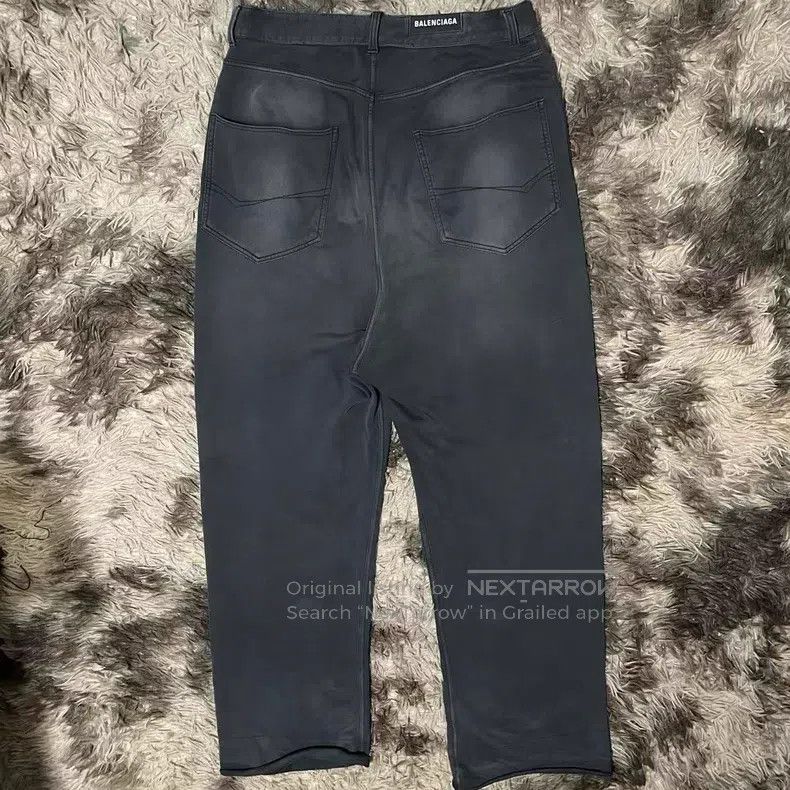 Balenciaga Balenciaga size XS Black and gray washed baggy loose wide- Size US 27 - 2 Thumbnail