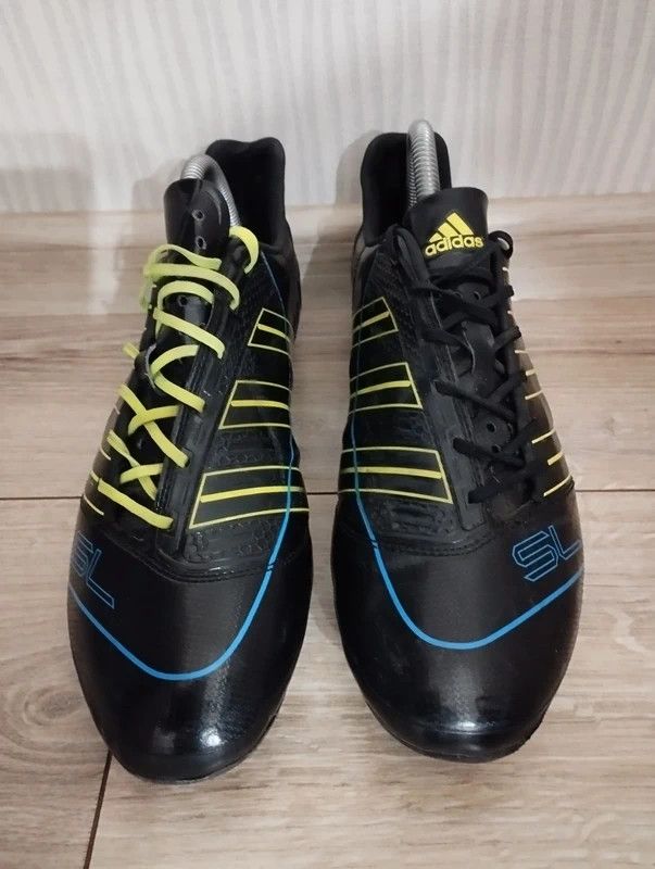 Adidas Adidas Adipower Predator SL TRX Fg Black Electricity Sharp42 Size US 8.5 / EU 41-42 - 4 Thumbnail