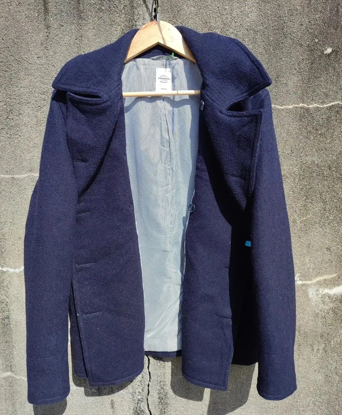 Vintage Vintage Harvard Navy Peacoat – Wool Blend Double Breasted Size US M / EU 48-50 / 2 - 15 Thumbnail