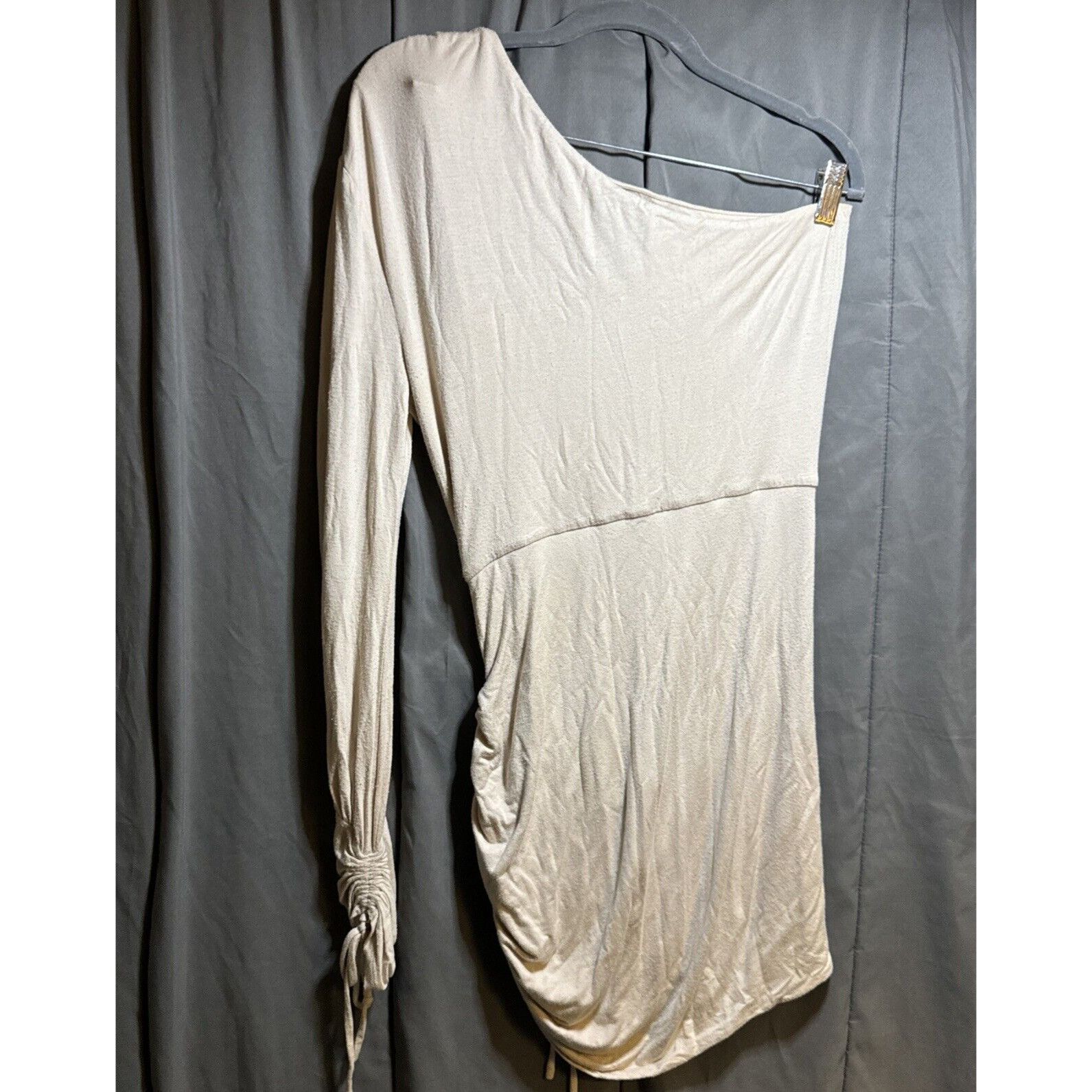 Other Women's One Shoulder Dress Ruched Sides Medium PILLING Size M / US 6-8 / IT 42-44 - 7 Thumbnail