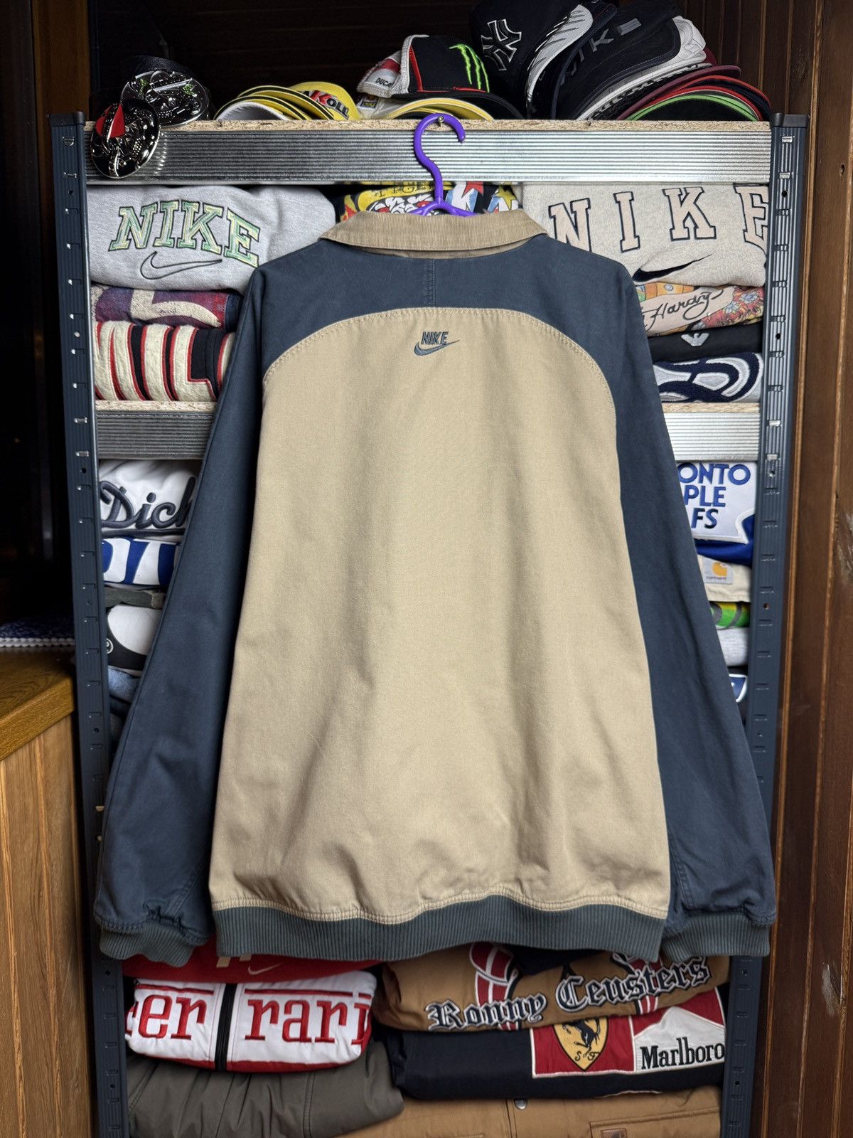 Other VINTAGE 80s NIKE JACKET USA MADE SPORT Y2K SPELLOUT Size US XL / EU 56 / 4 - 2 Thumbnail