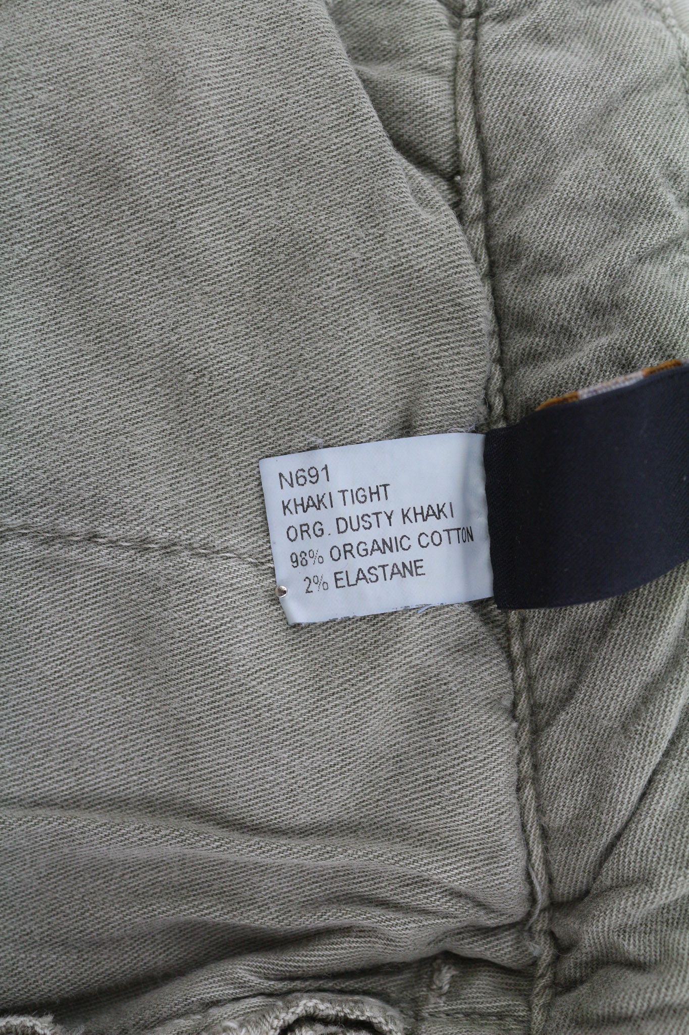 Nudie Jeans KHAKI TIGHT W30/L32 Organic Dusty Skinny Zipper Jeans 82553 Size US 30 / EU 46 - 6 Thumbnail