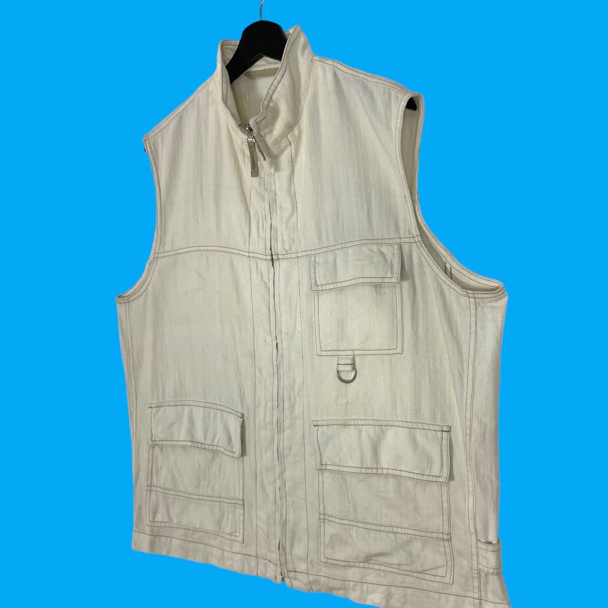 Lacoste Vintage Lacoste Vest Denim Jacket Crocodile Designer Zipp Up Size US M / EU 48-50 / 2 - 3 Thumbnail