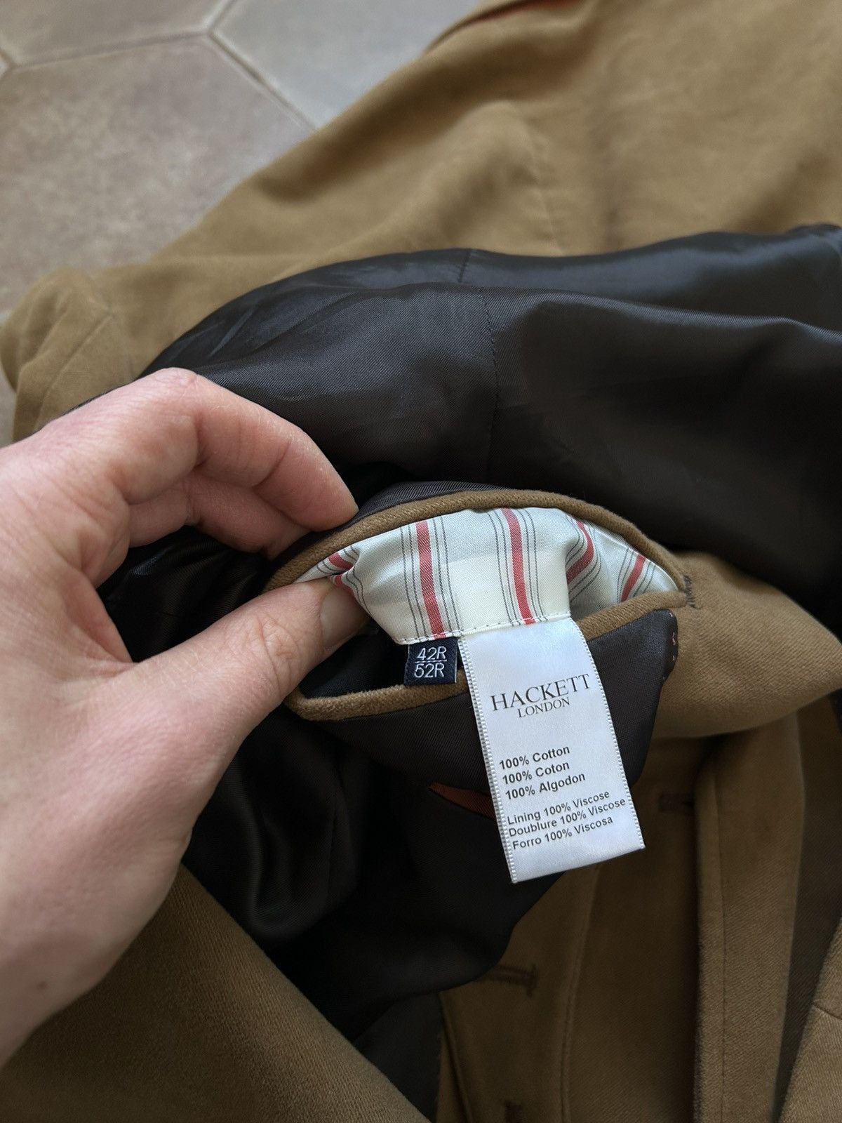 Hackett × Loro Piana Hackett blazer Jacket London size 42/52r Size 42R - 8 Thumbnail