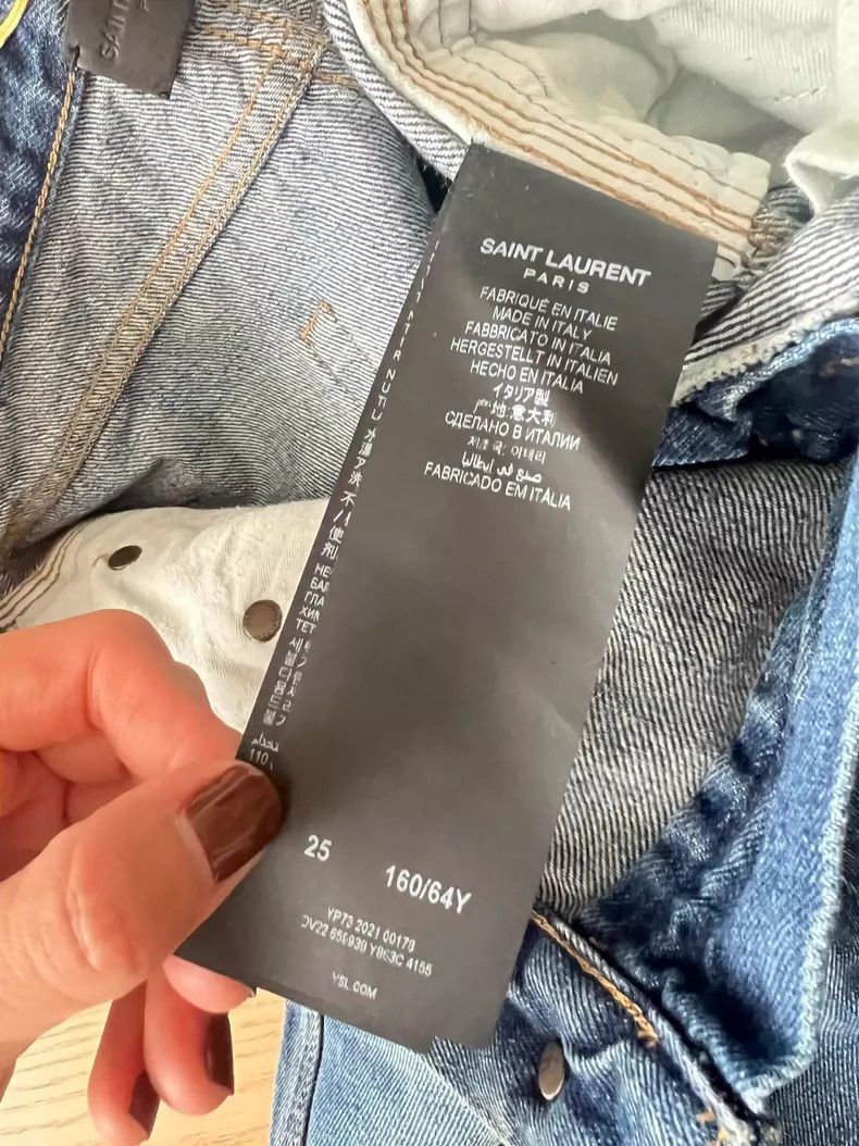 Yves Saint Laurent Yves Saint Laurent YSL Saint Laurent Wide Leg Jeans-2507 Size US 26 / EU 42 - 4 Thumbnail