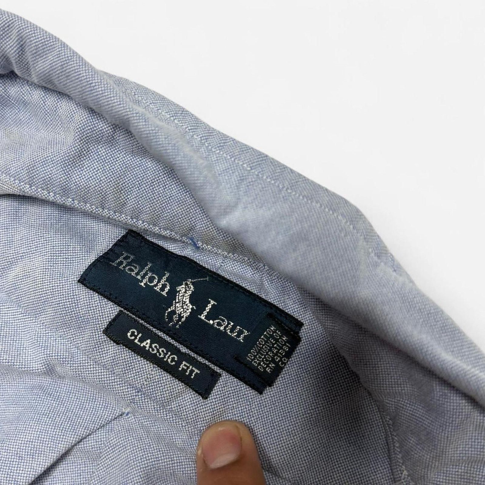 Ralph Lauren Ralph Lauren Classic Fit Light Blue Button Down Men’s Large Size US L / EU 52-54 / 3 - 3 Thumbnail