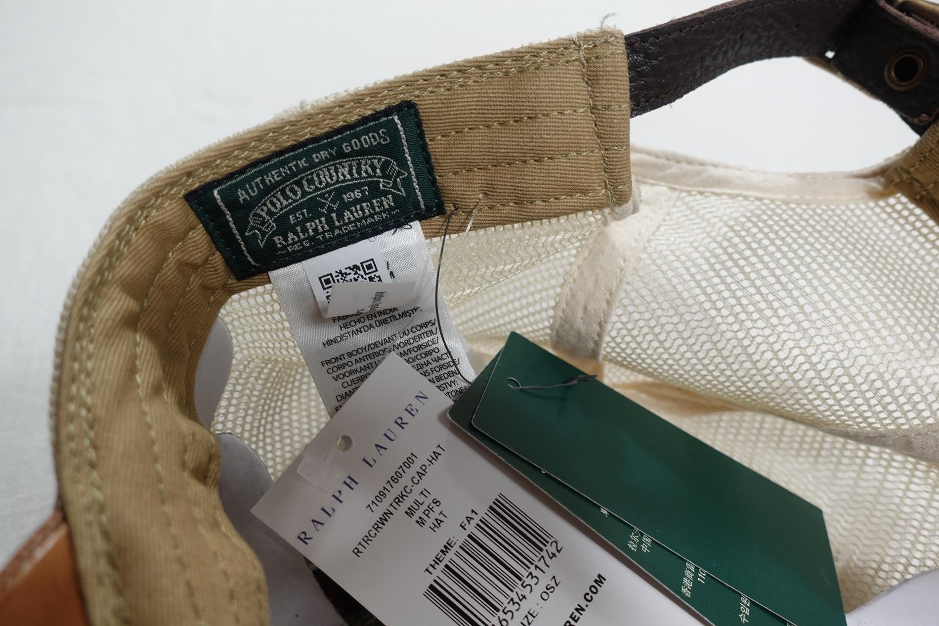 Polo Ralph Lauren Polo Ralph Lauren Country Cap Leather Trucker Sposrtsman NWT Size ONE SIZE - 4 Thumbnail