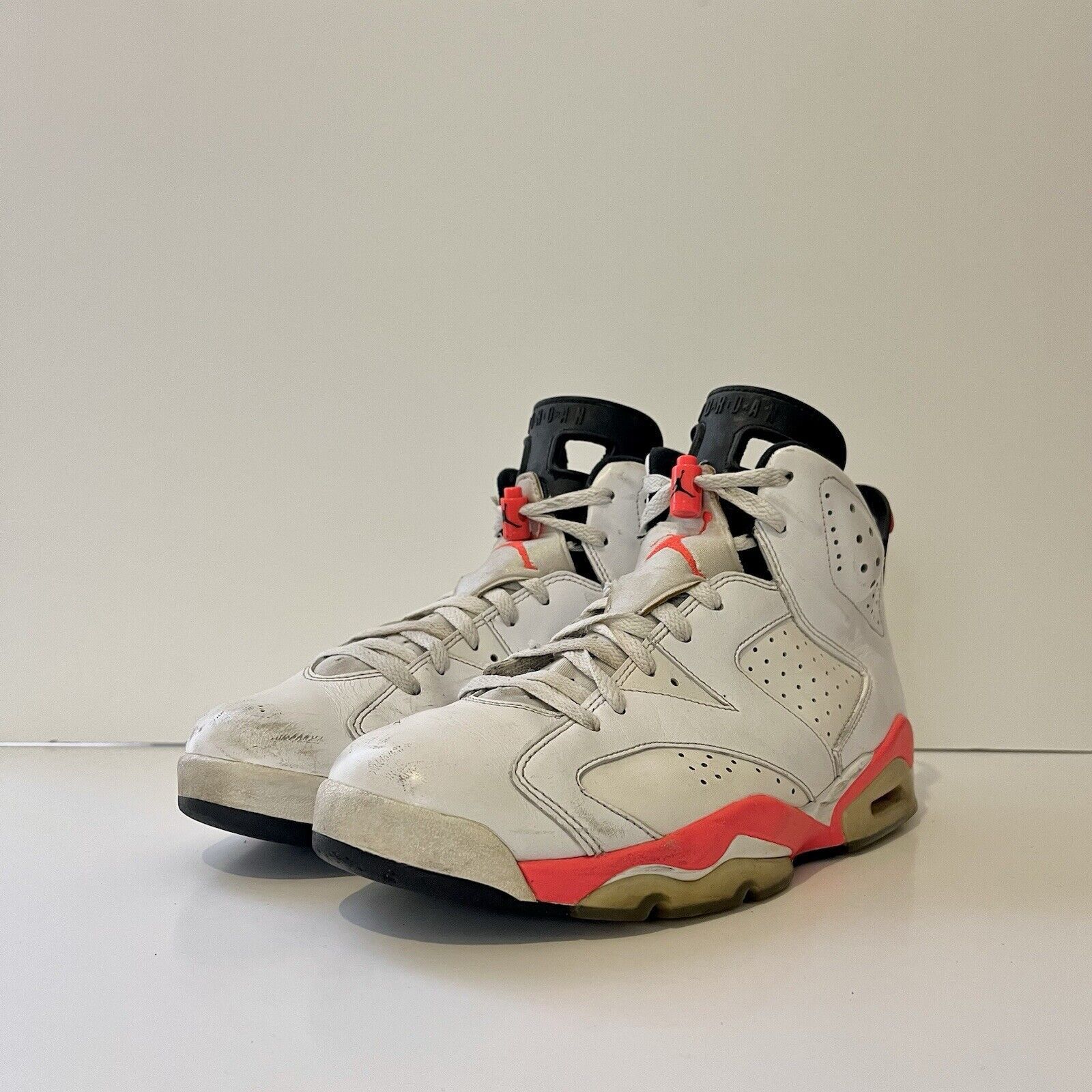 Nike 2014 Nike Air Jordan 6 VI Retro 384664-123 White Infrared 10 Size US 9 / EU 42 - 2 Thumbnail