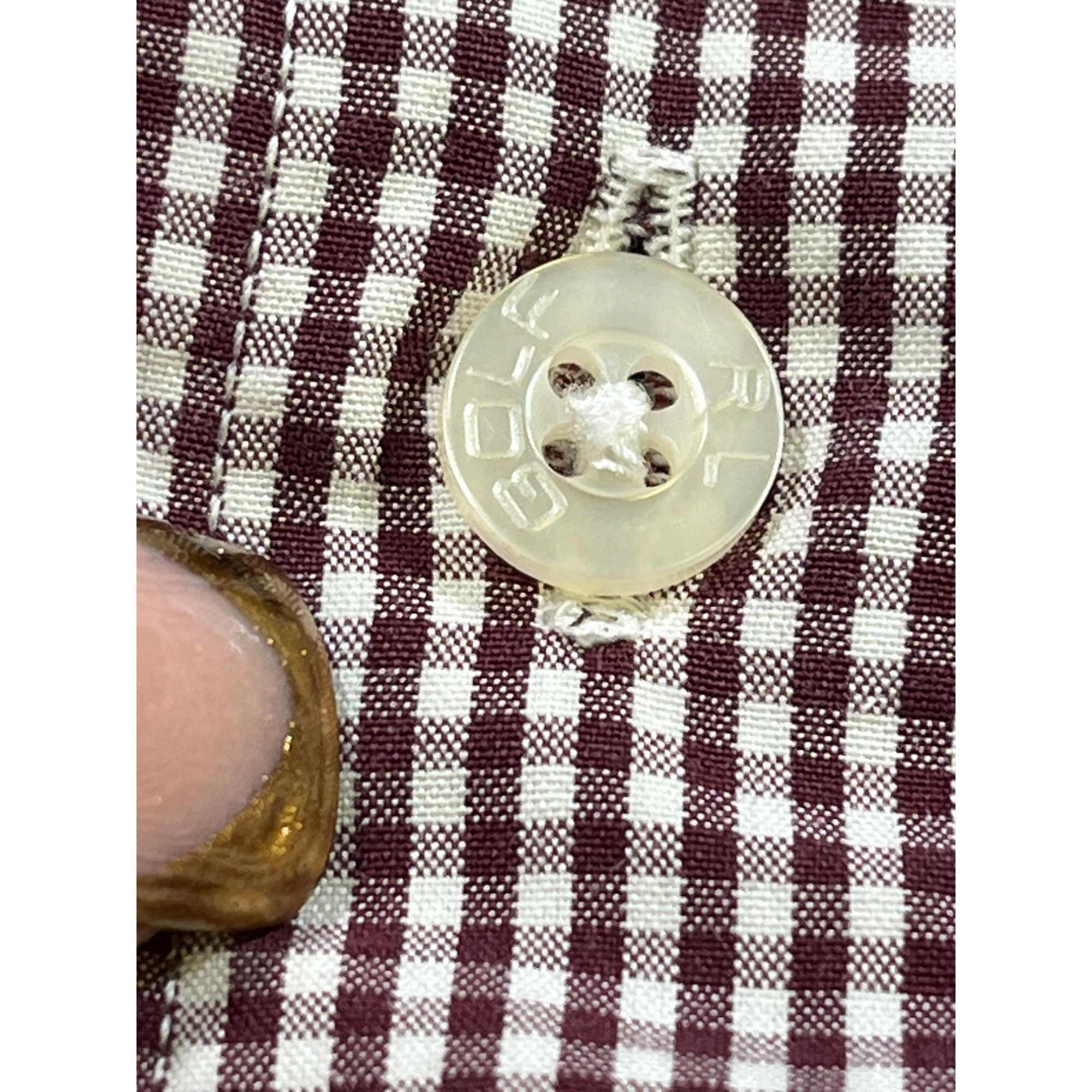 RLX Ralph Lauren Ralph Lauren Golf SKU 7736 Mens Maroon Button Down Long Slee Size US XL / EU 56 / 4 - 13 Thumbnail