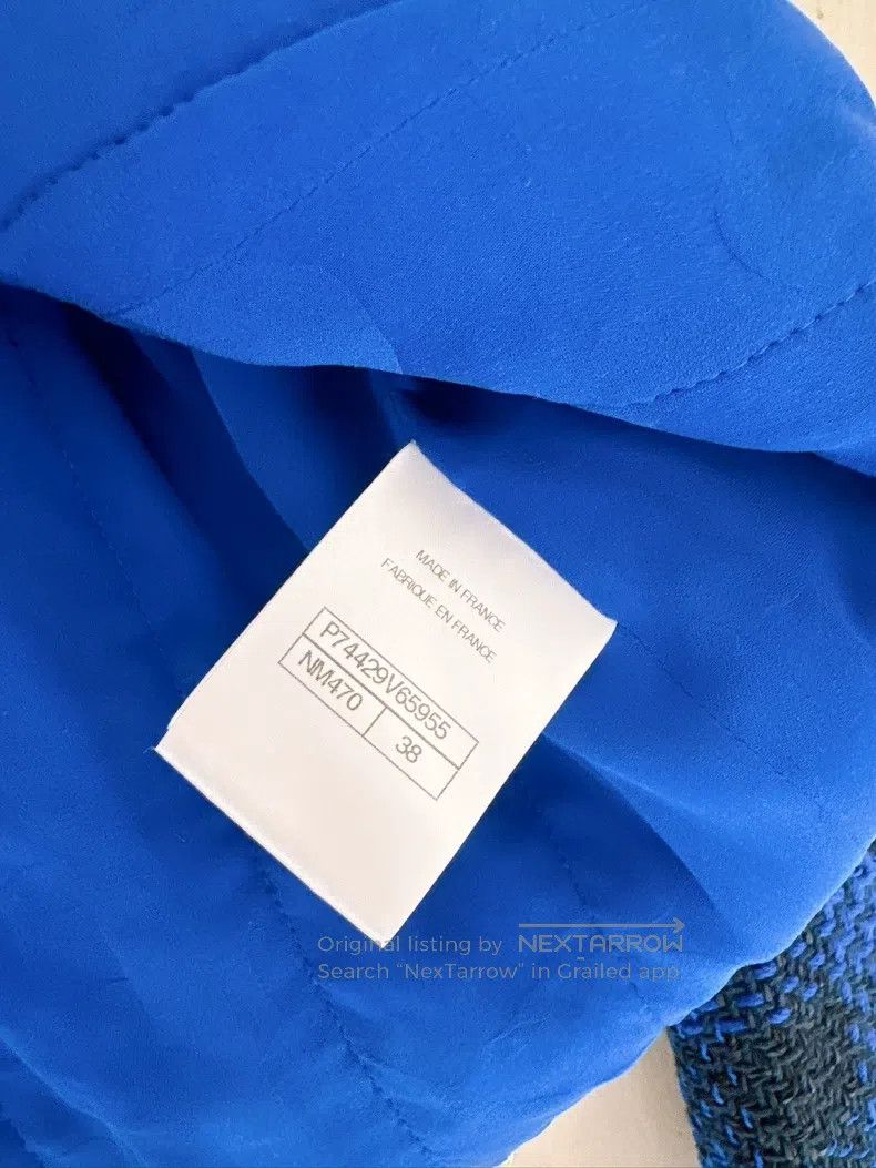 Chanel Chanel 23P Spring and Summer Preview Blue Tweed Short Coat Size XS / US 0-2 / IT 36-38 - 8 Thumbnail
