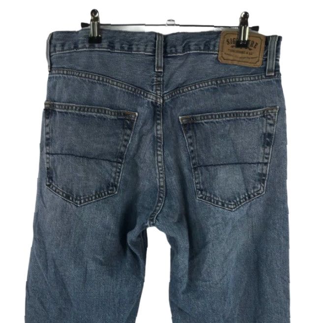 Levi's VINTAGE Levi's Signature Denim Jeans Straight 32x30 Blue 90s Metal Theme Mens Regular 32 Size US 32 / EU 48 - 4 Thumbnail