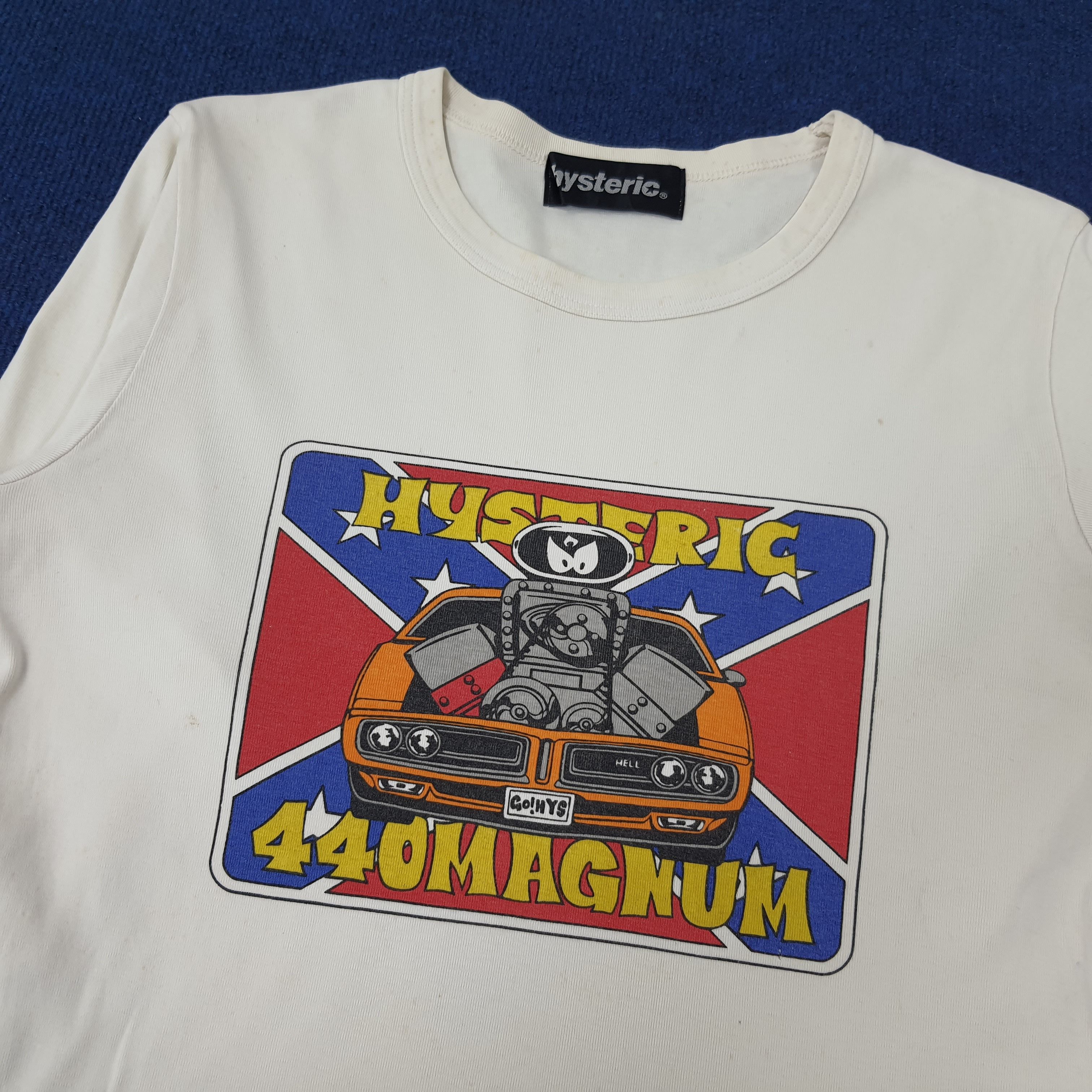 Hysteric Glamour × Japanese Brand × Vintage Vintage Hysteric Glamour Hysteric 440 Magnum Tshirt C219N42 Size US S / EU 44-46 / 1 - 2 Thumbnail