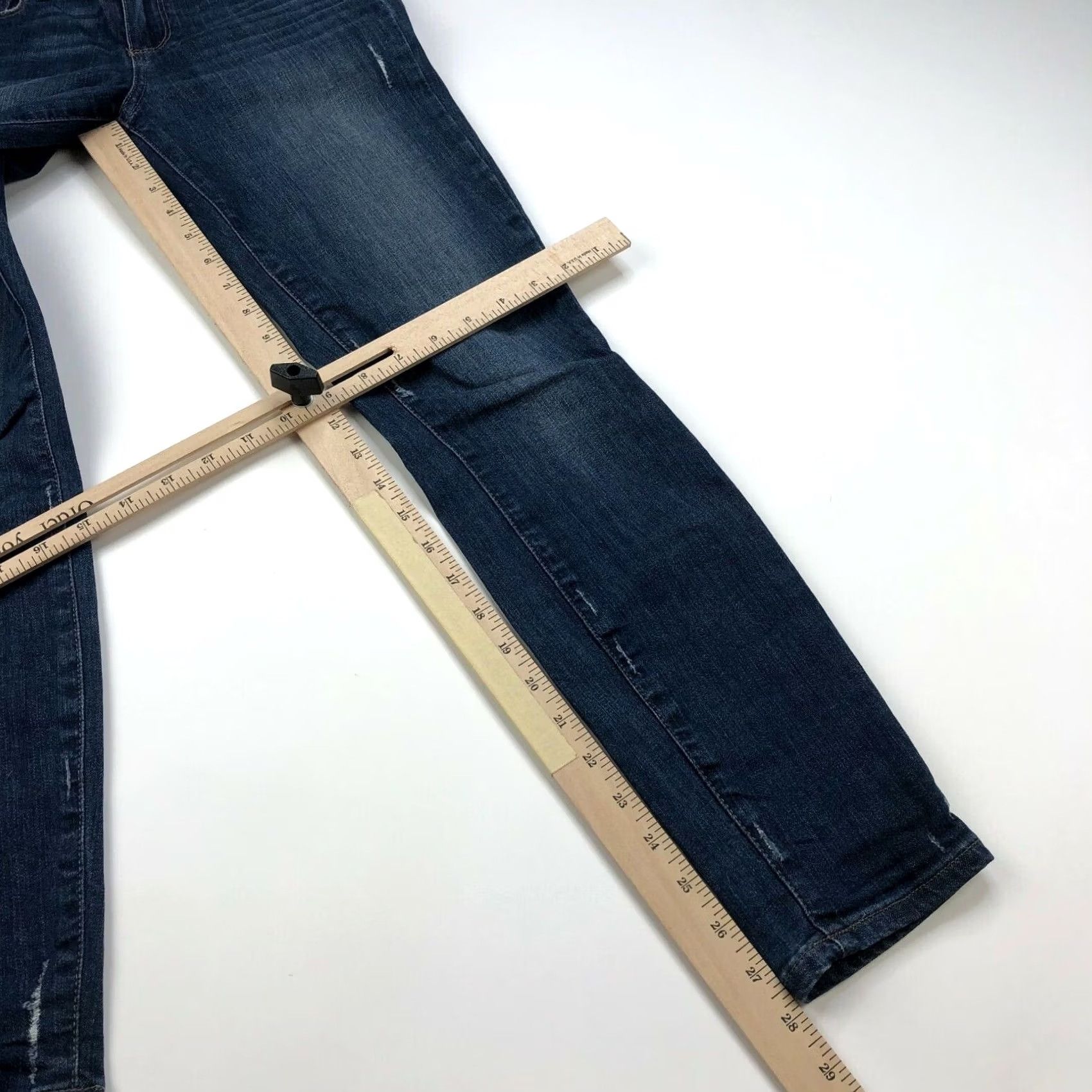 Paige Paige Verdugo Ankle 24 Jeans Denim Slim Distressed Regular Rise Mid 26W 28L Blue Womens Jeans Skinny Size 42" / US 20 - 3 Thumbnail