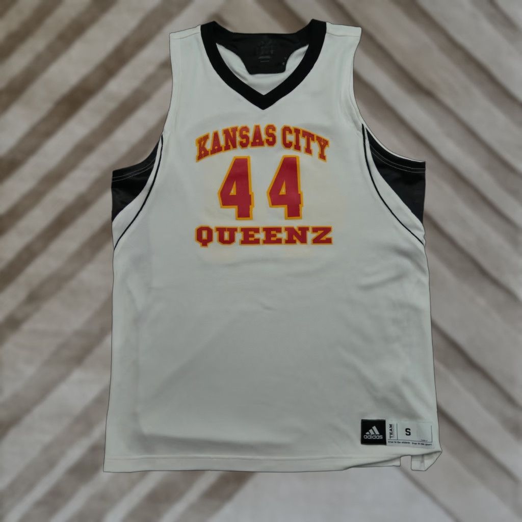Adidas Adidas Basketball Jersey Womens Small White Black Kansas City Queenz Shirt Tank? Size S / US 4 / IT 40 - 1 Thumbnail
