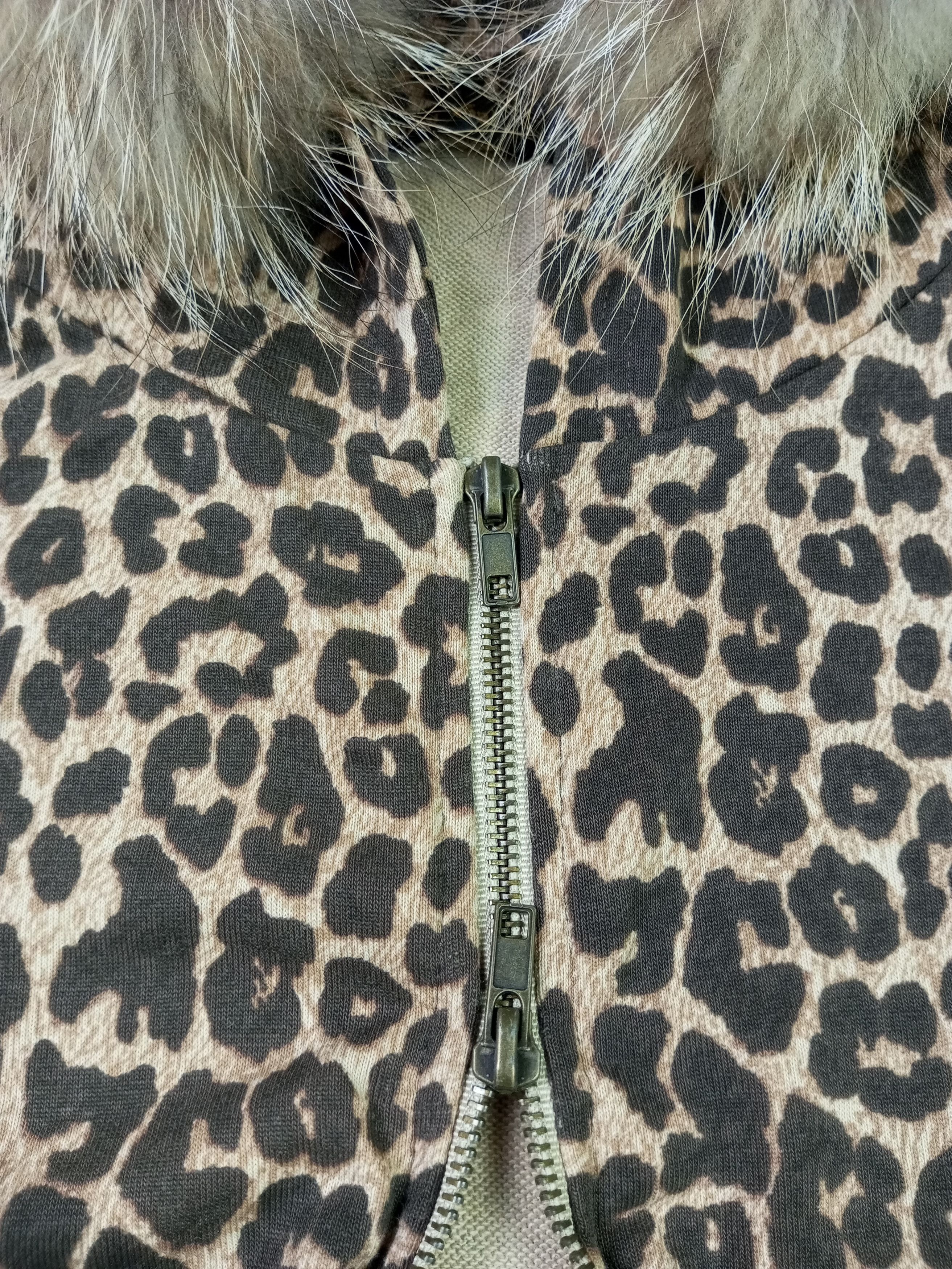 If Six Was Nine × Japanese Brand × Le Grande Bleu (L.G.B.) Japanese Brand Leopard Fur Hoodie Joky Gal Size US L / EU 52-54 / 3 - 9 Thumbnail