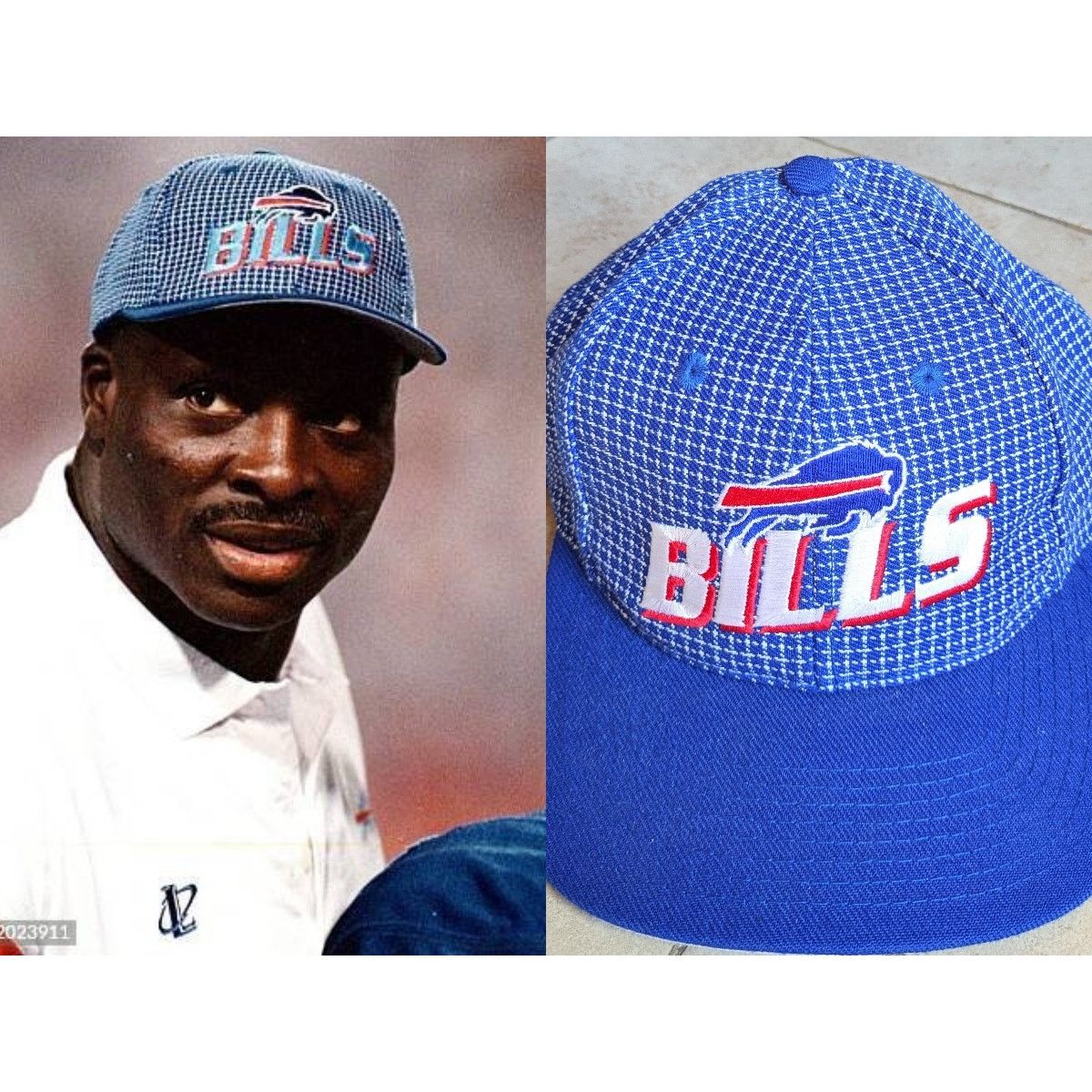 Logo Athletic × Sports Specialties Buffalo Bills 90s GRID strap back Bruce hat NFL Pro vintage Size ONE SIZE - 1 Thumbnail