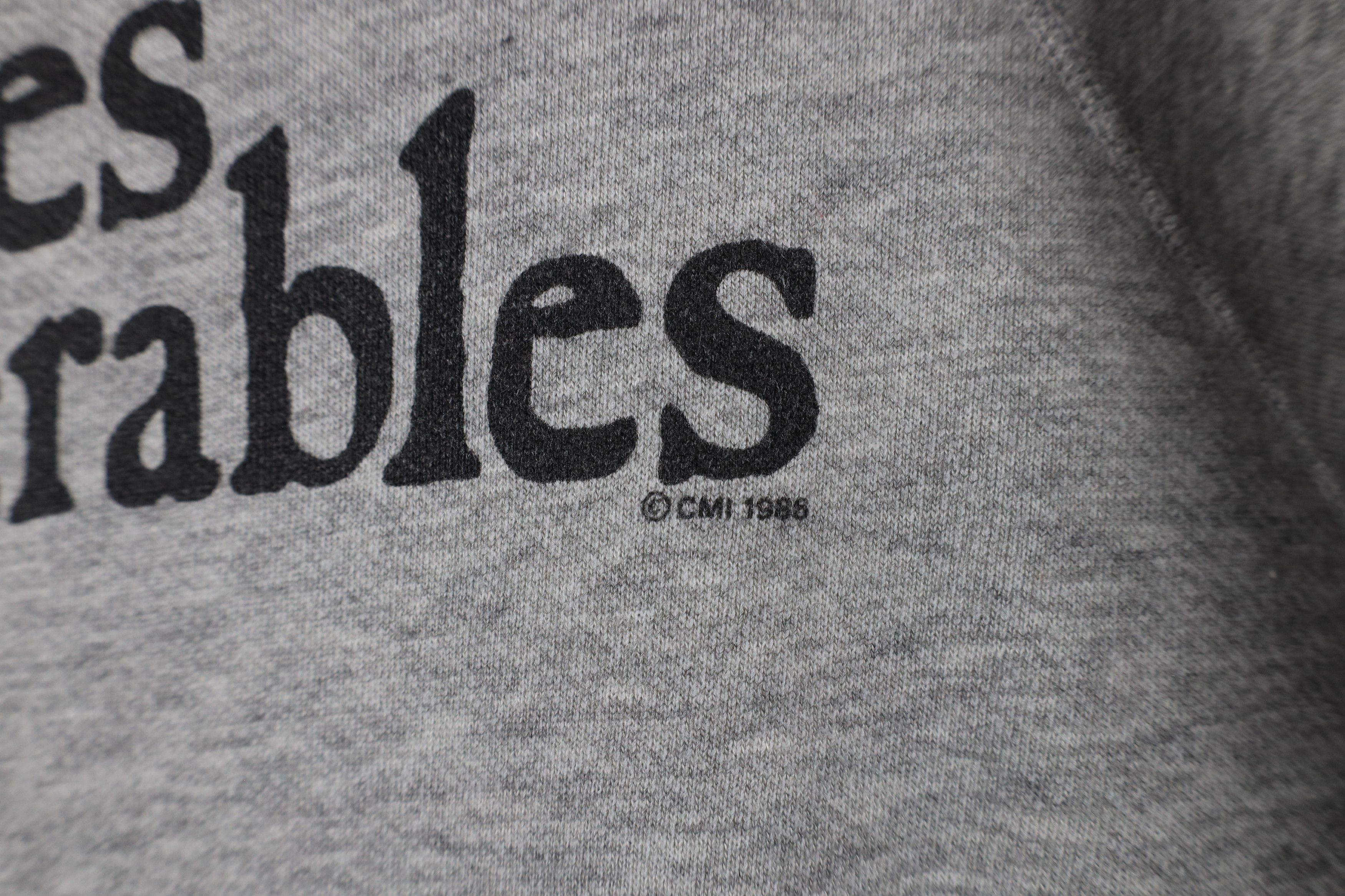 Vintage Vintage 80s Les Miserables Play Crewneck Sweatshirt Gray USA Size US L / EU 52-54 / 3 - 9 Thumbnail