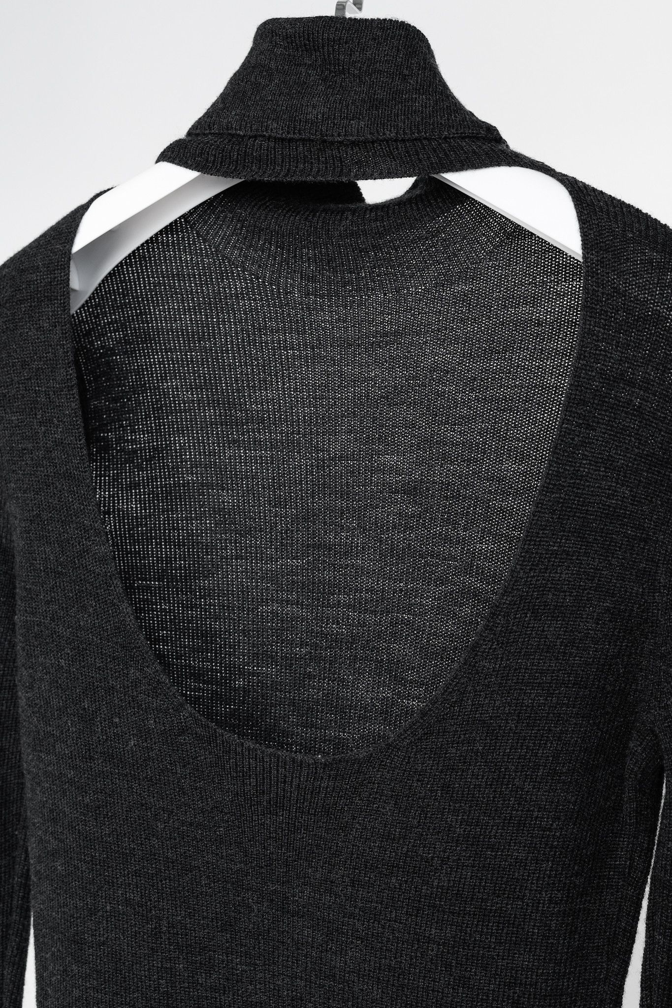 Ganni Ganni Black Light Merino Wool Knit Roll Neck Sweater Size M / US 6-8 / IT 42-44 - 4 Thumbnail