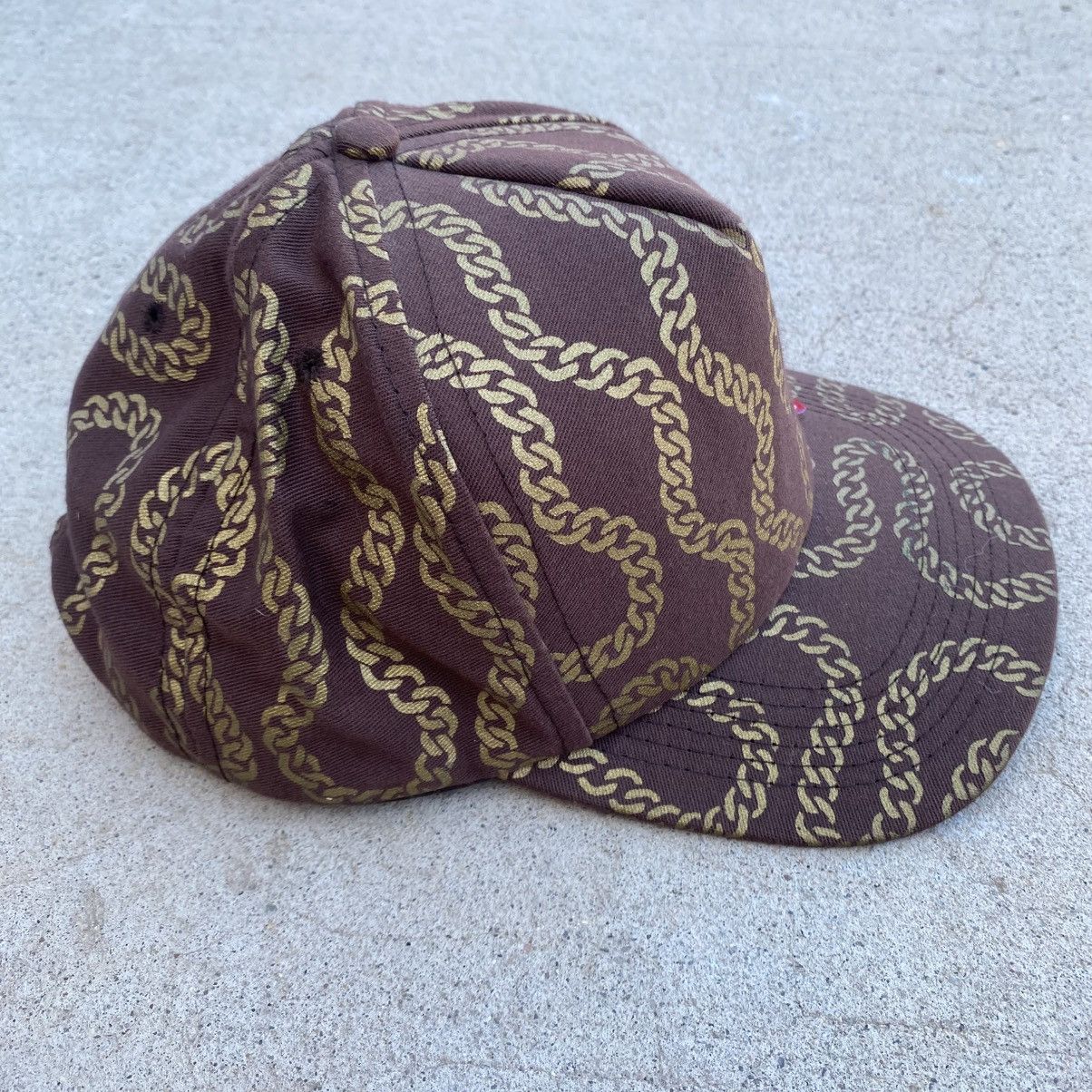 Supreme Vintage Supreme Cuban Link Hat Snapback Brown 2003 5-Panel Size ONE SIZE - 4 Thumbnail