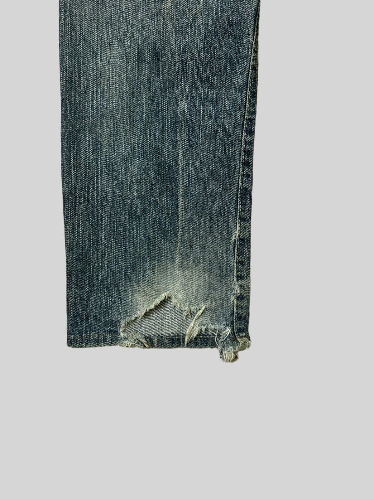 Edwin × Japanese Brand Vintage Japanese Edwin 505Bxx Selvedge Distressed Jeans Size US 33 - 15 Thumbnail