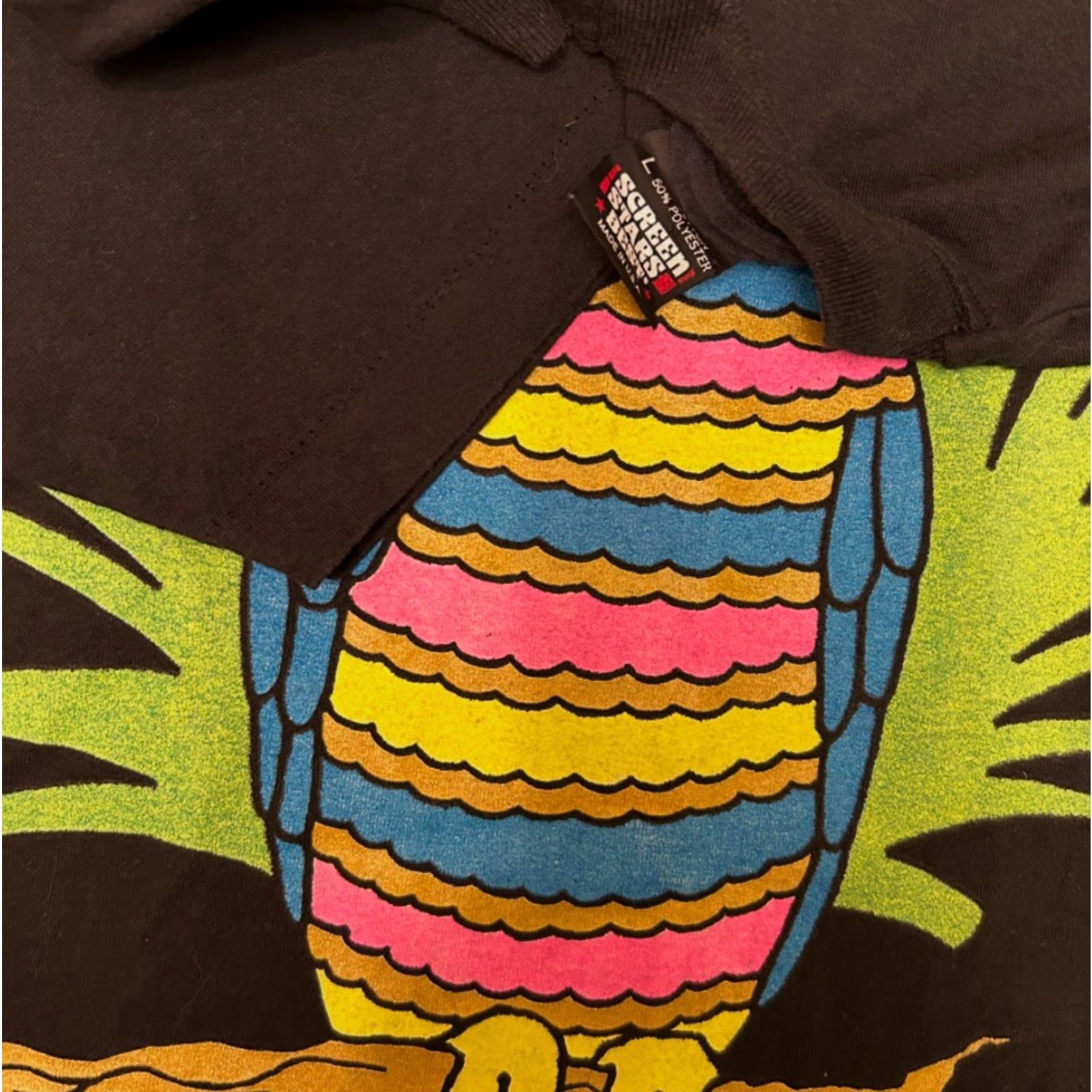 Vintage VINTAGE Parrot Bird Nature Florida VTG Shirt Mens Size Large 80s 90s Black T-Shirt Mens Size US L / EU 52-54 / 3 - 2 Thumbnail