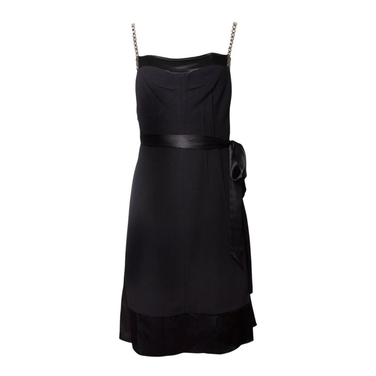 Dolce & Gabbana Archive Satin tie chan link dress Size XS / US 0-2 / IT 36-38 - 1 Thumbnail