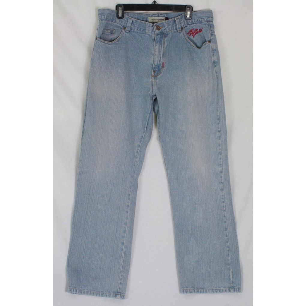 Vintage Y2K Baggy Jeans Grunge Skater Embroidered Wide Leg Denim Size US 38 / EU 54 - 2 Thumbnail