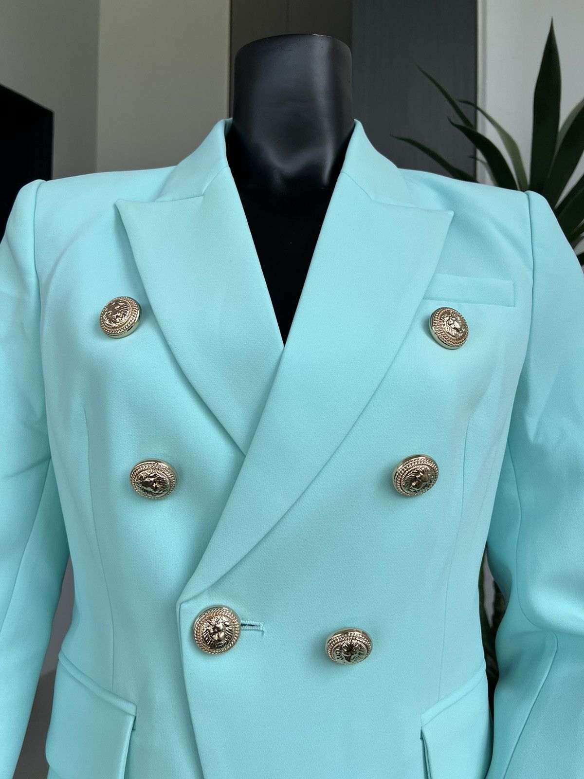 Other HarleyFashion New Candy Light Blue Blazer Size L / US 10 / IT 46 - 2 Thumbnail