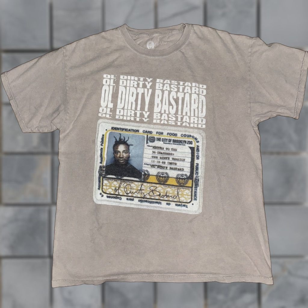 Vintage Wu Tang Clan ODB T-Shirt Tan Large 22x29 Mens L Brown Regular T-Shirt Pre-owned Good Size US L / EU 52-54 / 3 - 1 Thumbnail